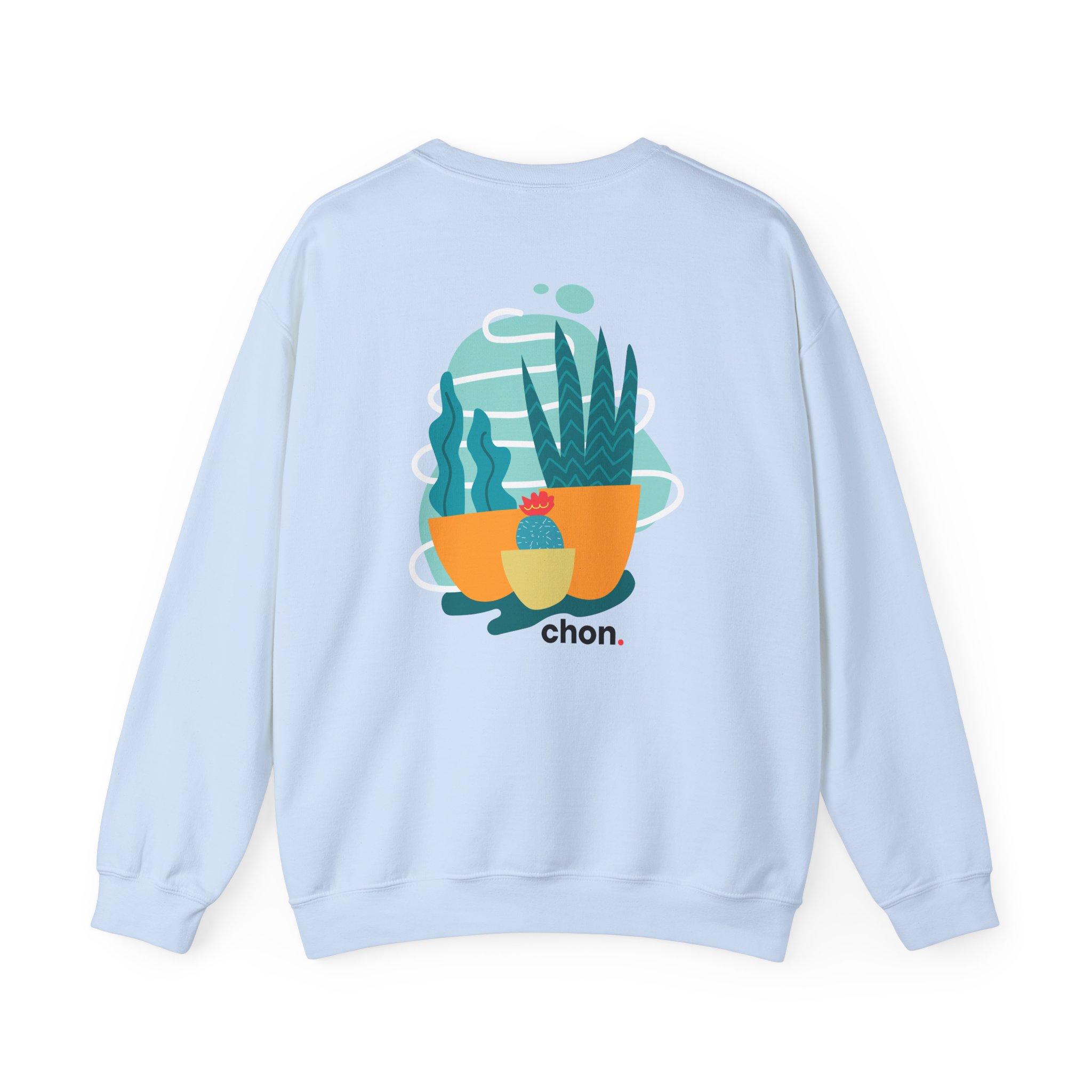 Chon Succulents Pigment Lemon Unisex Heavy Blendâ„¢ Crewneck Sweatshirt