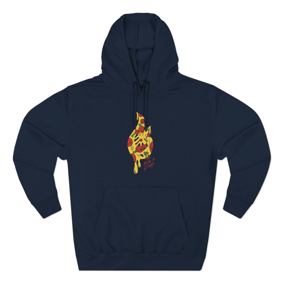 Like Moths to Flames Three-Panel Fleece Hoodie