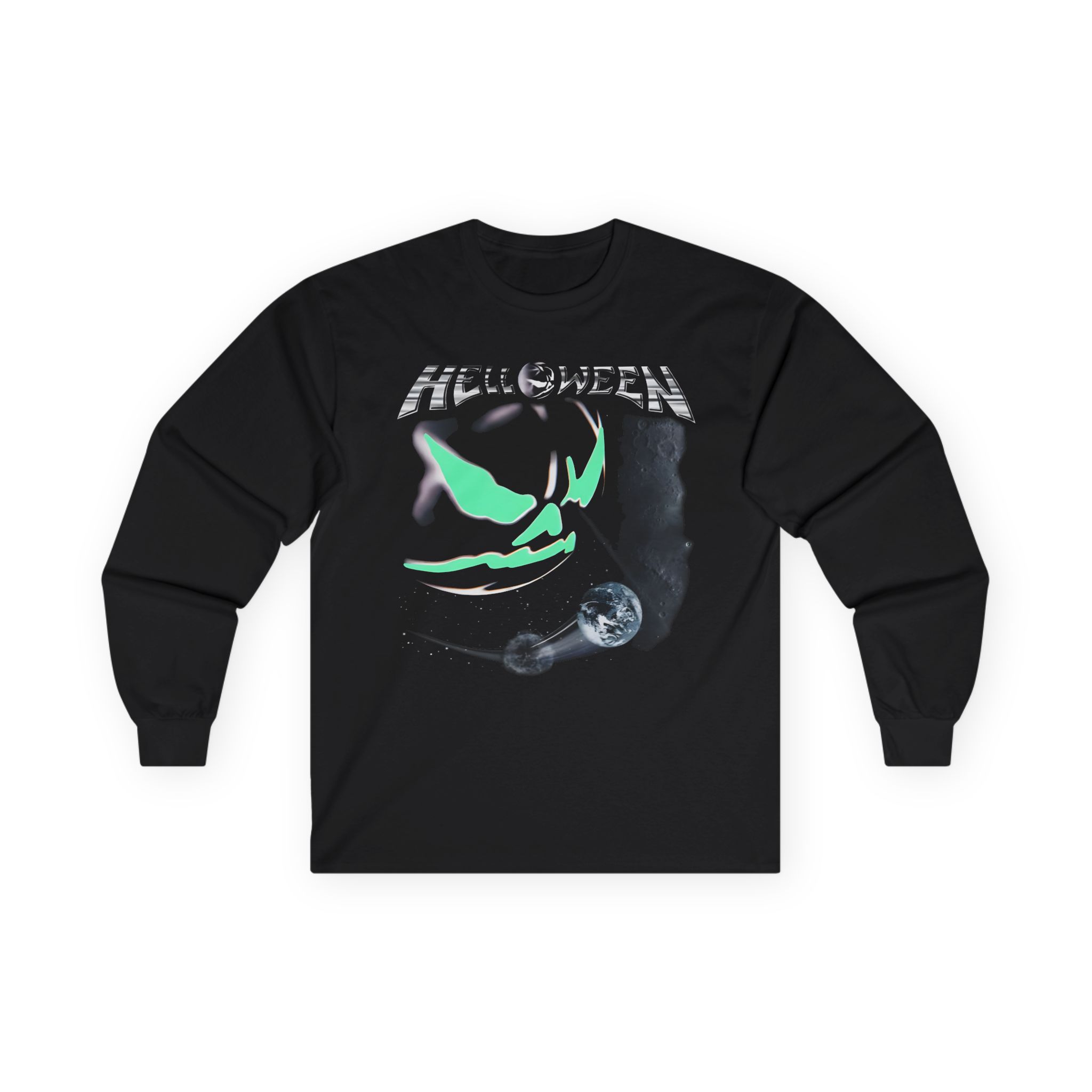 Helloween the Dark Ride Glow in the Dark Unisex Ultra Cotton Long Sleeve Tee