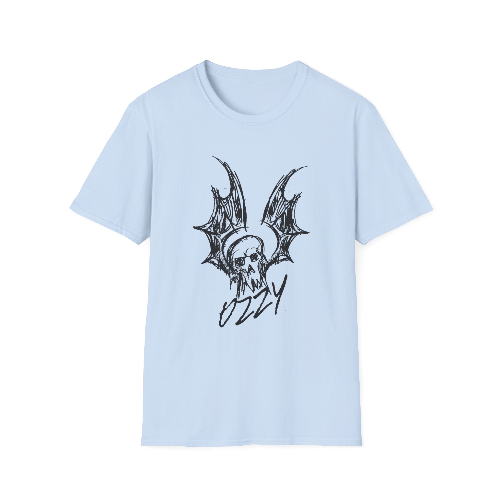 Ozzy Osbourne Bat Sketch Unisex Softstyle T-Shirt