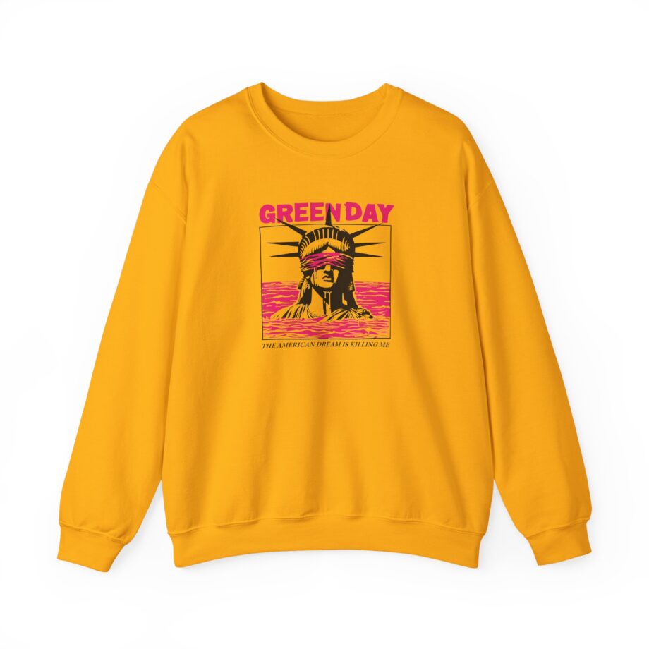 Green Day Lady Liberty Unisex Heavy Blend™ Crewneck Sweatshirt