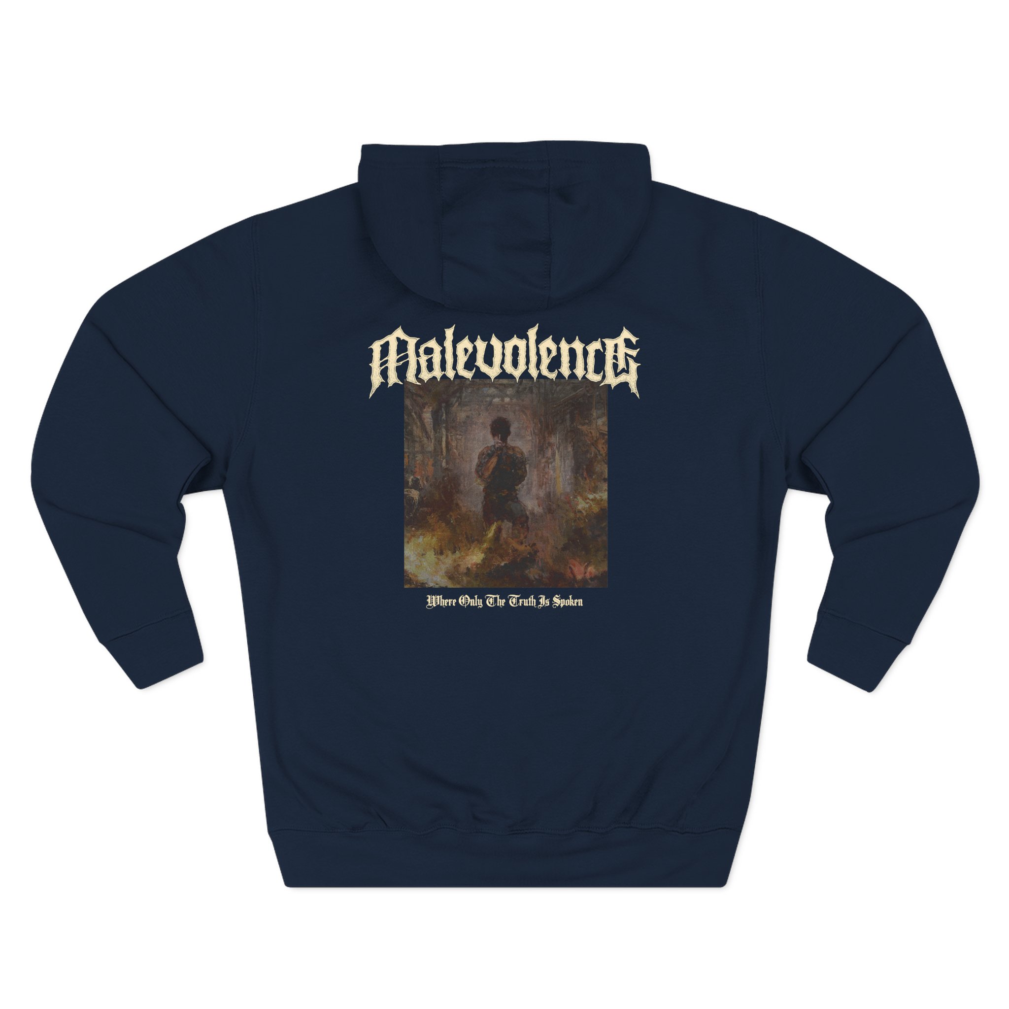 Malevolence Where Only the Truth is Spoken Three-Panel Fleece Hoodie