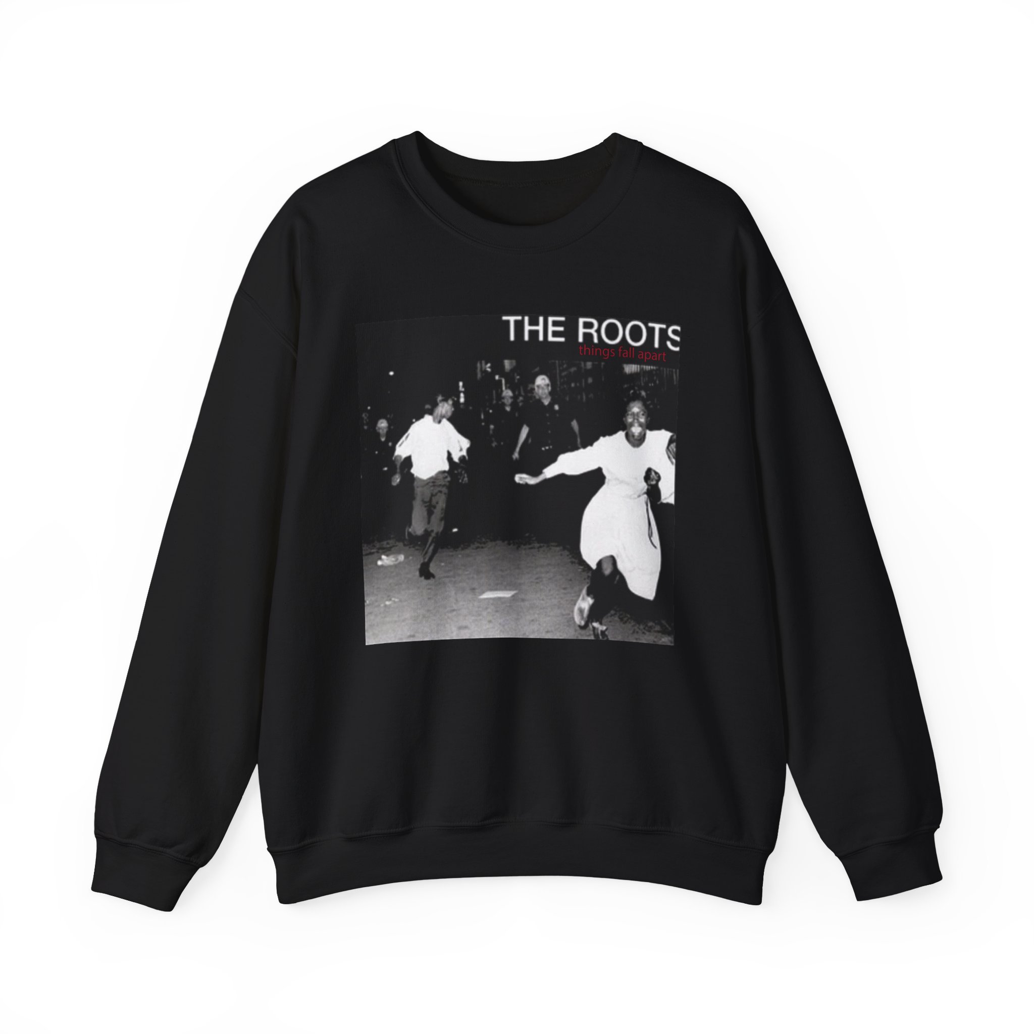 The Roots Things Fall Apart Album Cover Unisex Heavy Blendâ„¢ Crewneck Sweatshirt