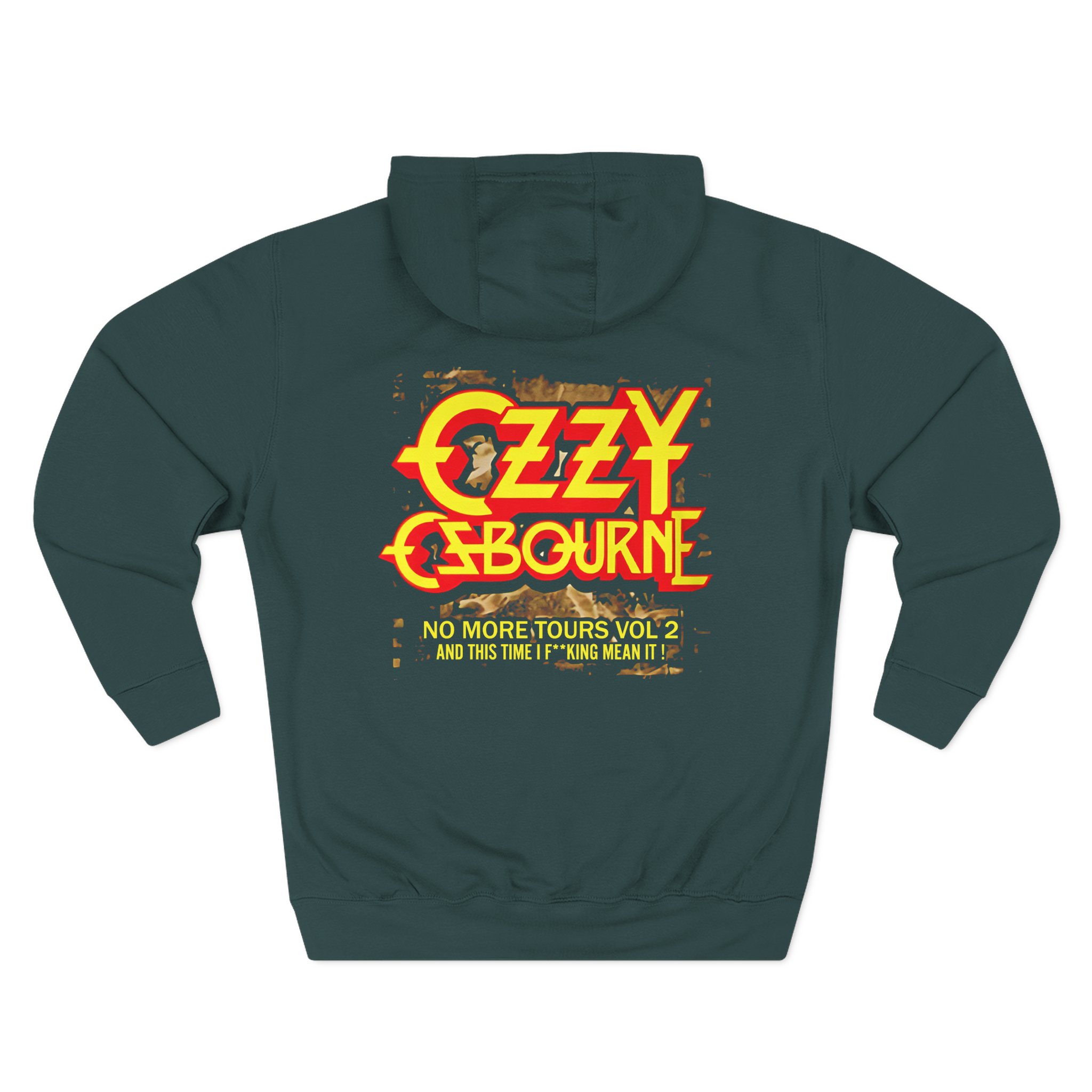 Ozzy Osbourne Rising With Tourback Three-Panel Fleece Hoodie