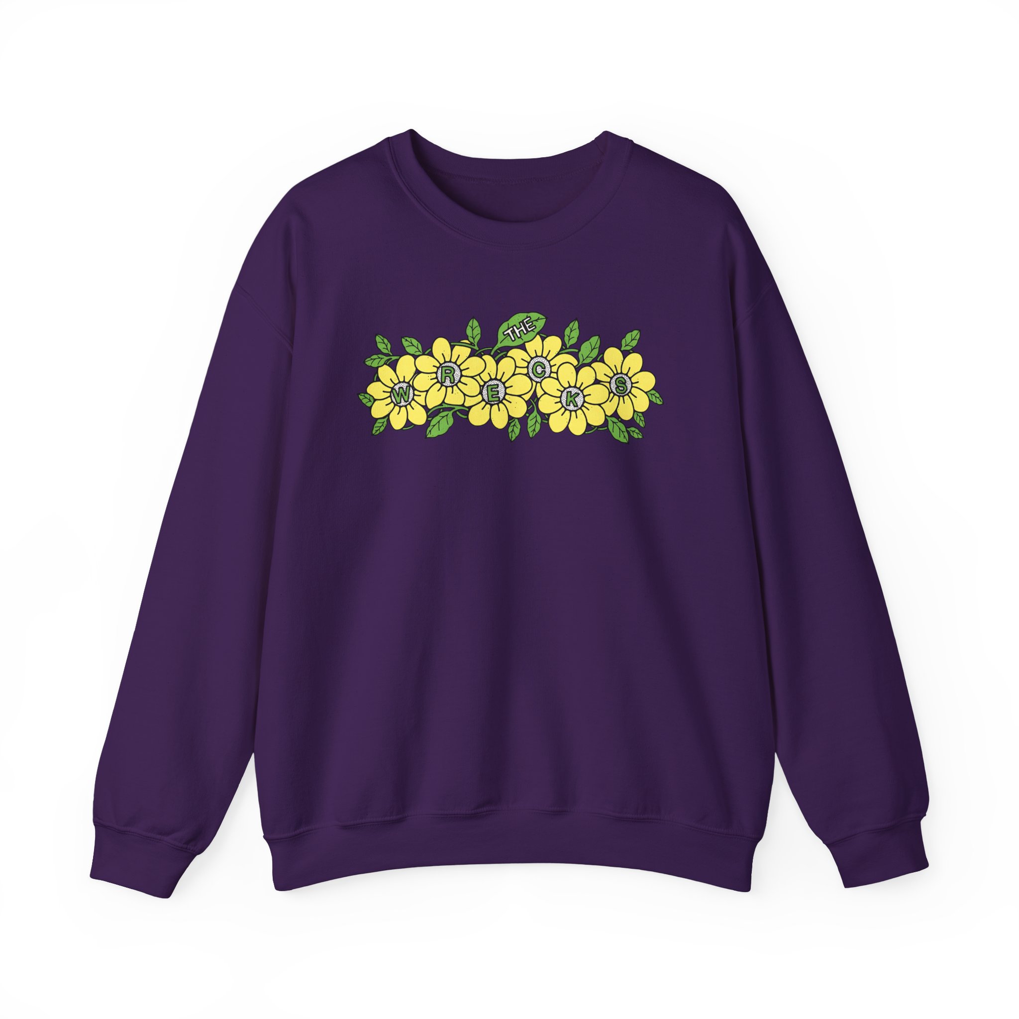 The Wrecks Flower Unisex Heavy Blendâ„¢ Crewneck Sweatshirt