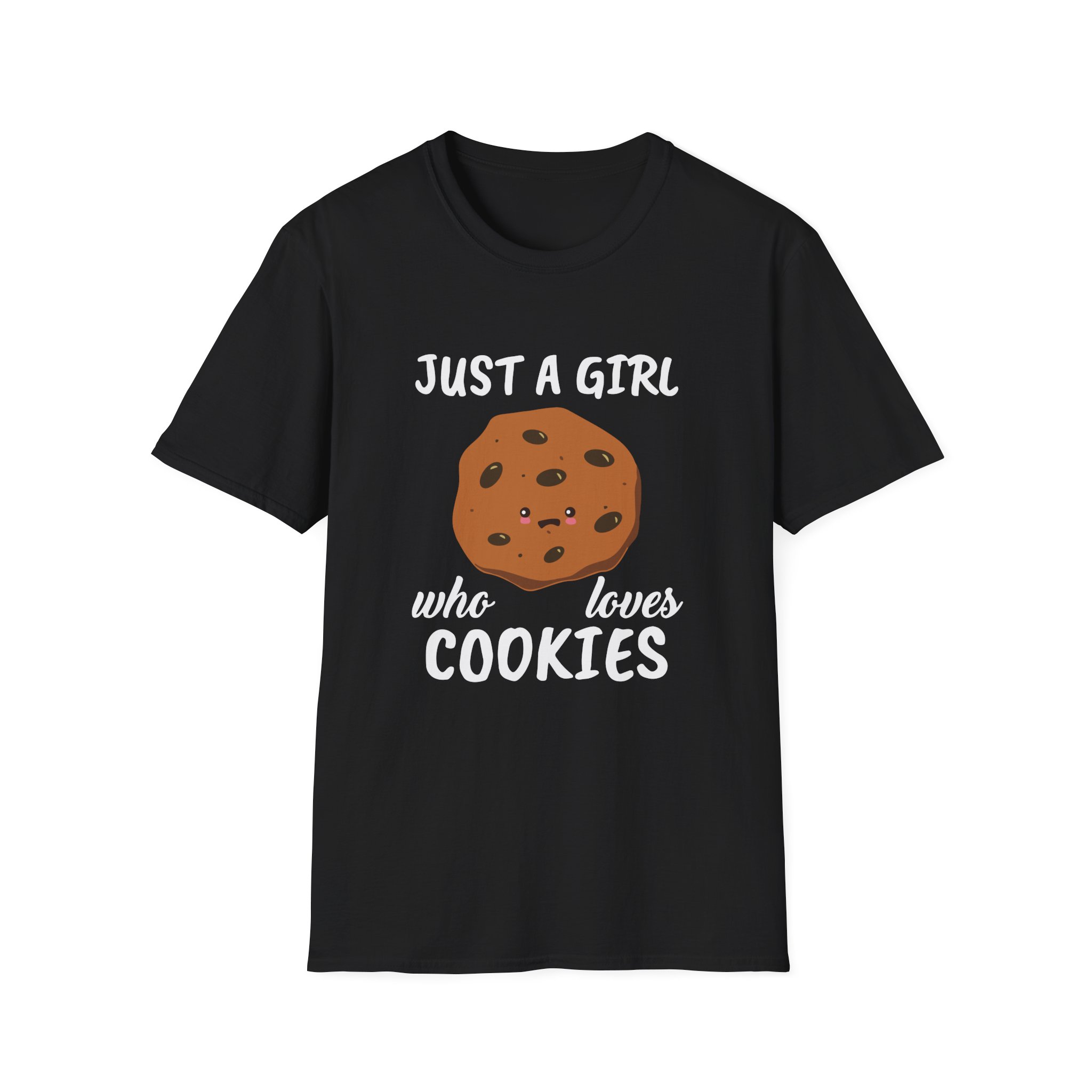 Cookieswirlc Just a Girl Who Loves Cookies Unisex Softstyle T-Shirt