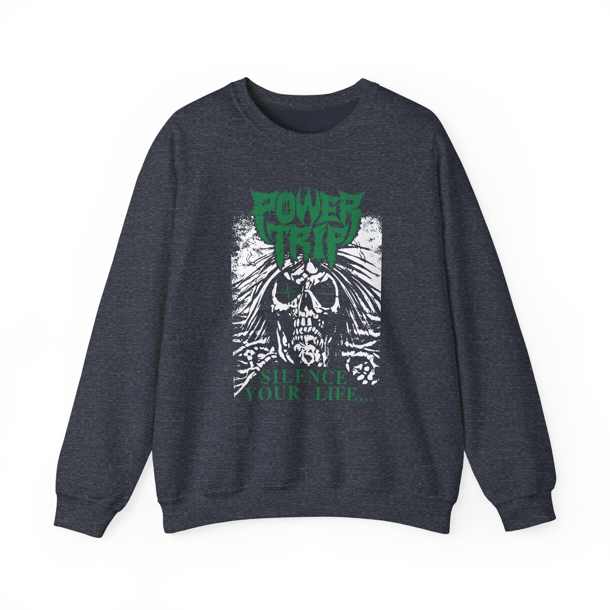 Power Trip Silence Unisex Heavy Blendâ„¢ Crewneck Sweatshirt
