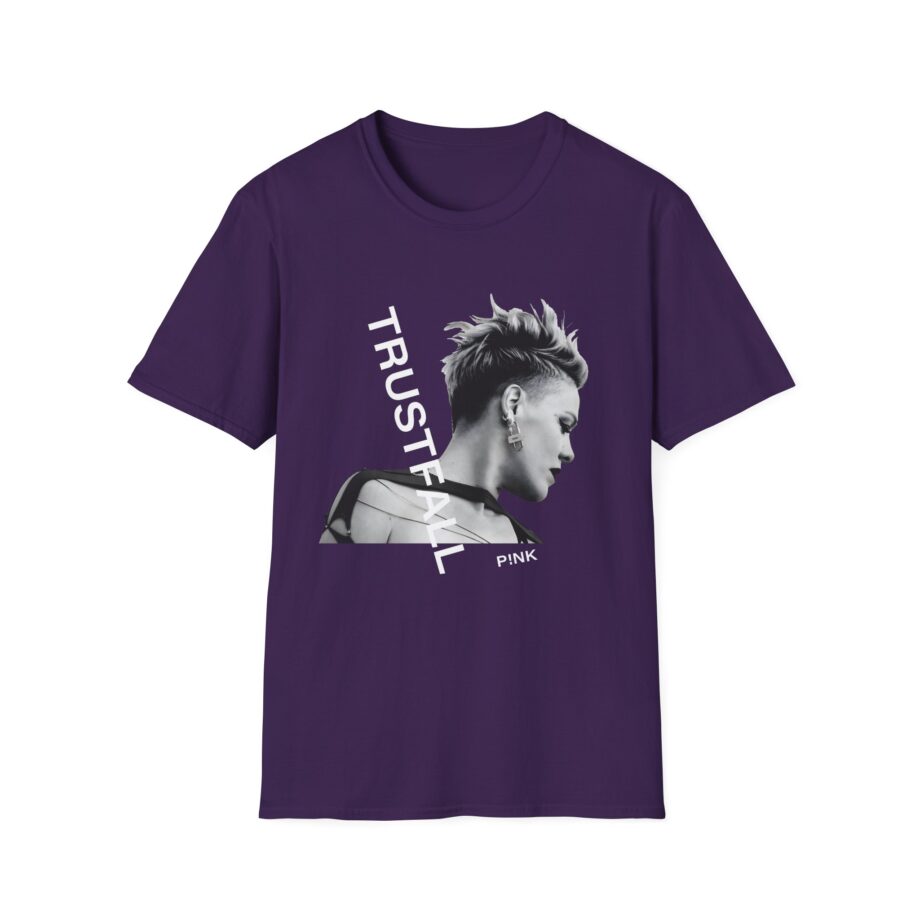 Pink Trustfall Unisex Softstyle T-Shirt