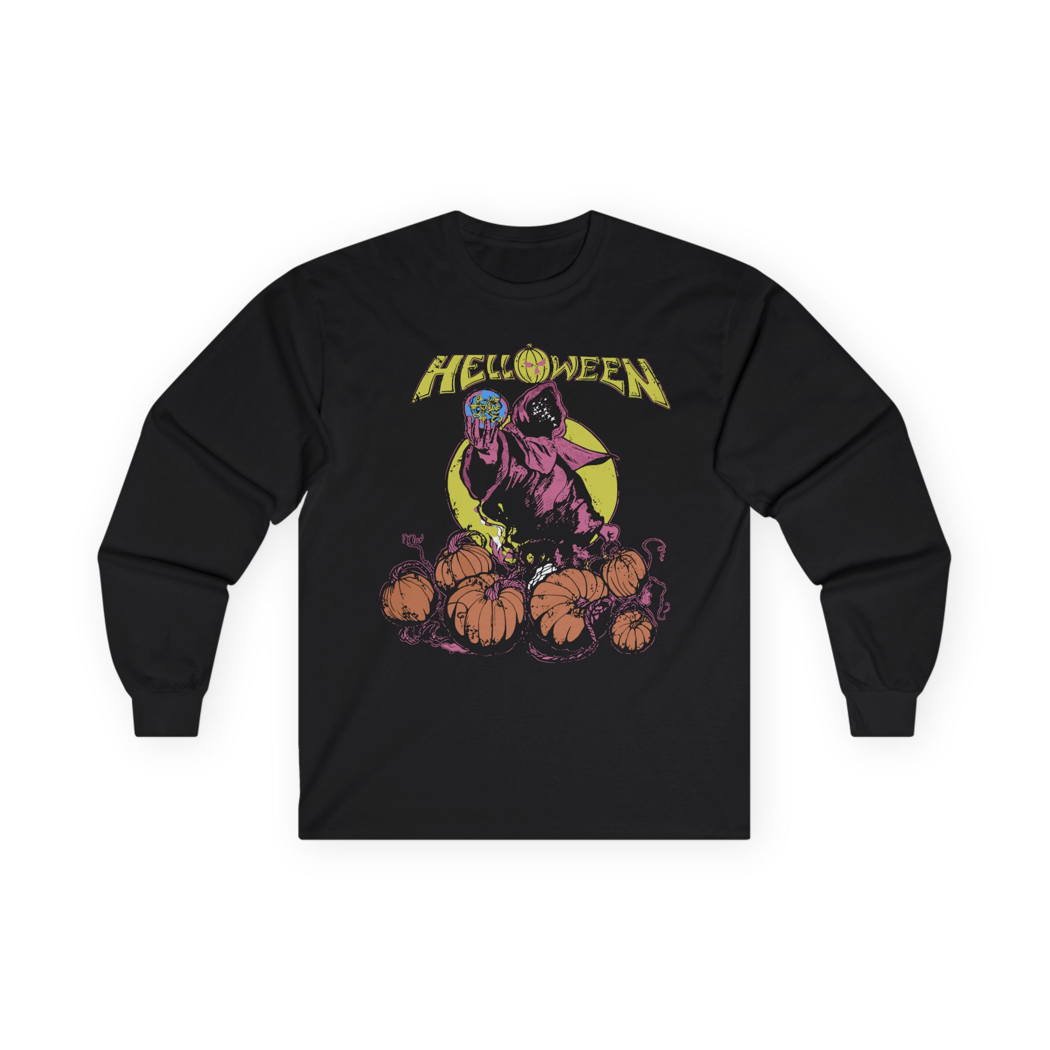 Helloween Pumpkin Garden Unisex Ultra Cotton Long Sleeve Tee