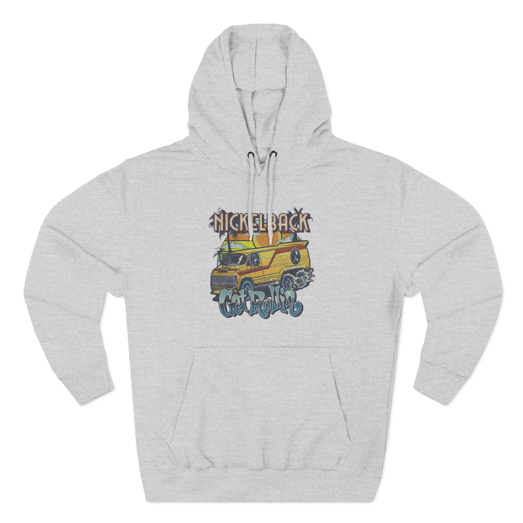 Nickelback Get Rollin Cover Three-Panel Fleece Hoodie