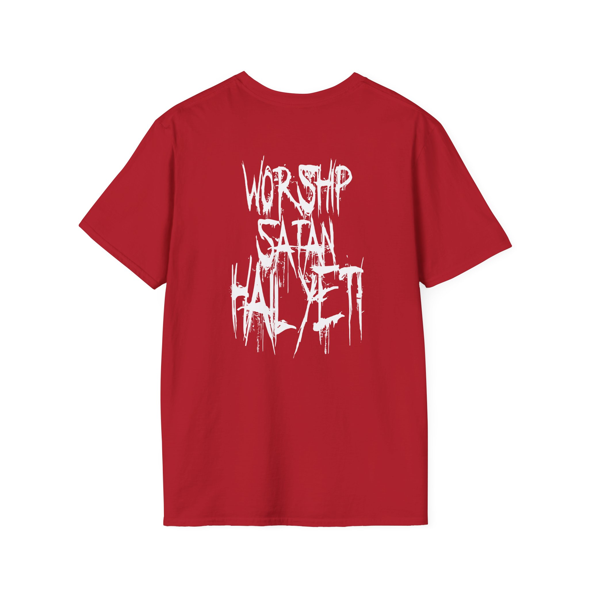 All Hail the Yeti Worship Satan Unisex Softstyle T-Shirt