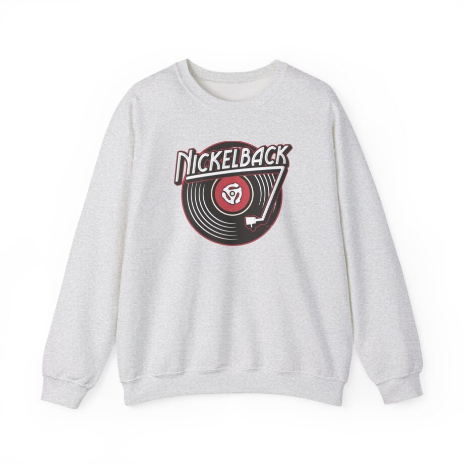 Nickelback Record Natural Ringer Unisex Heavy Blend™ Crewneck Sweatshirt