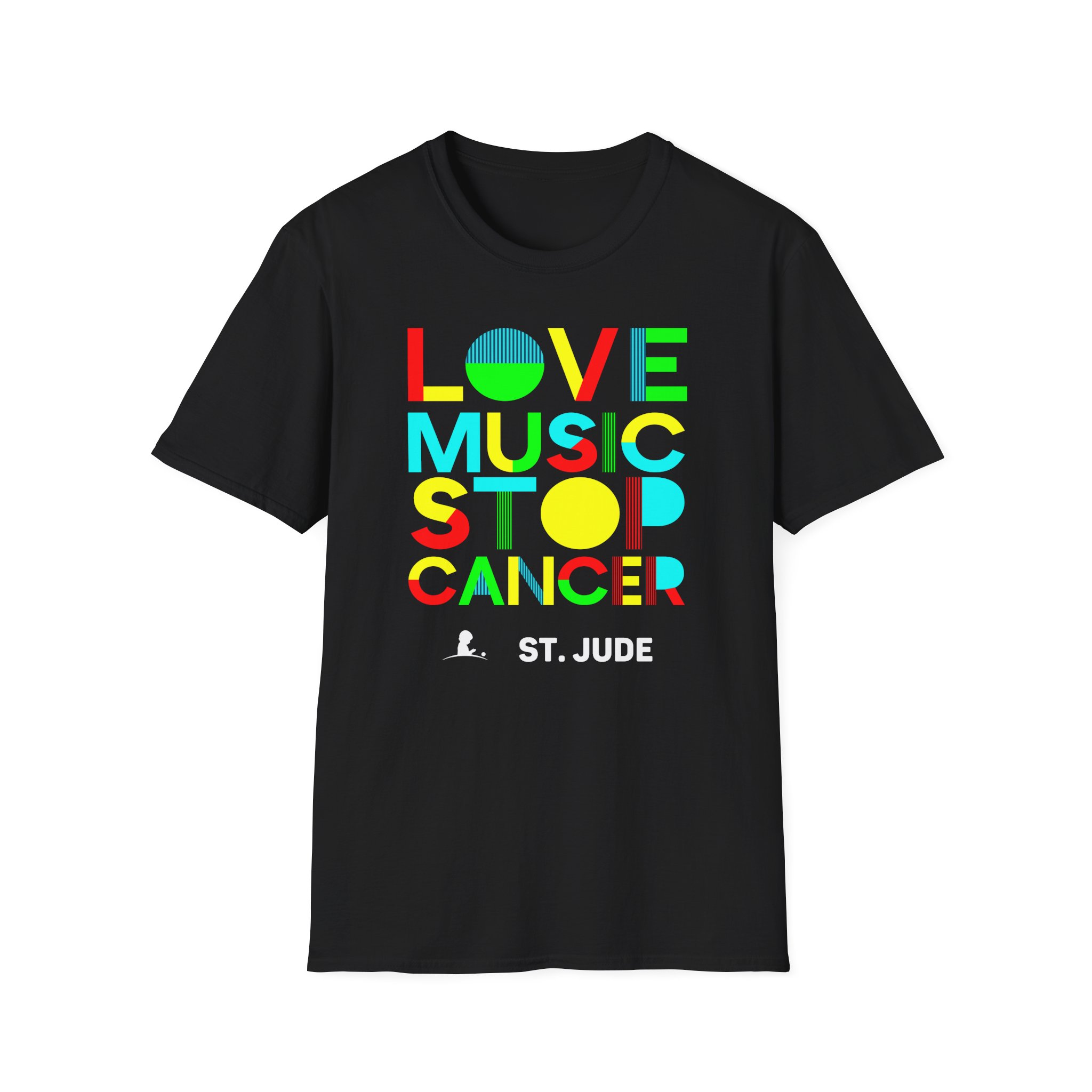 Liquid Stranger Love Music Stop Cancer Unisex Softstyle T-Shirt