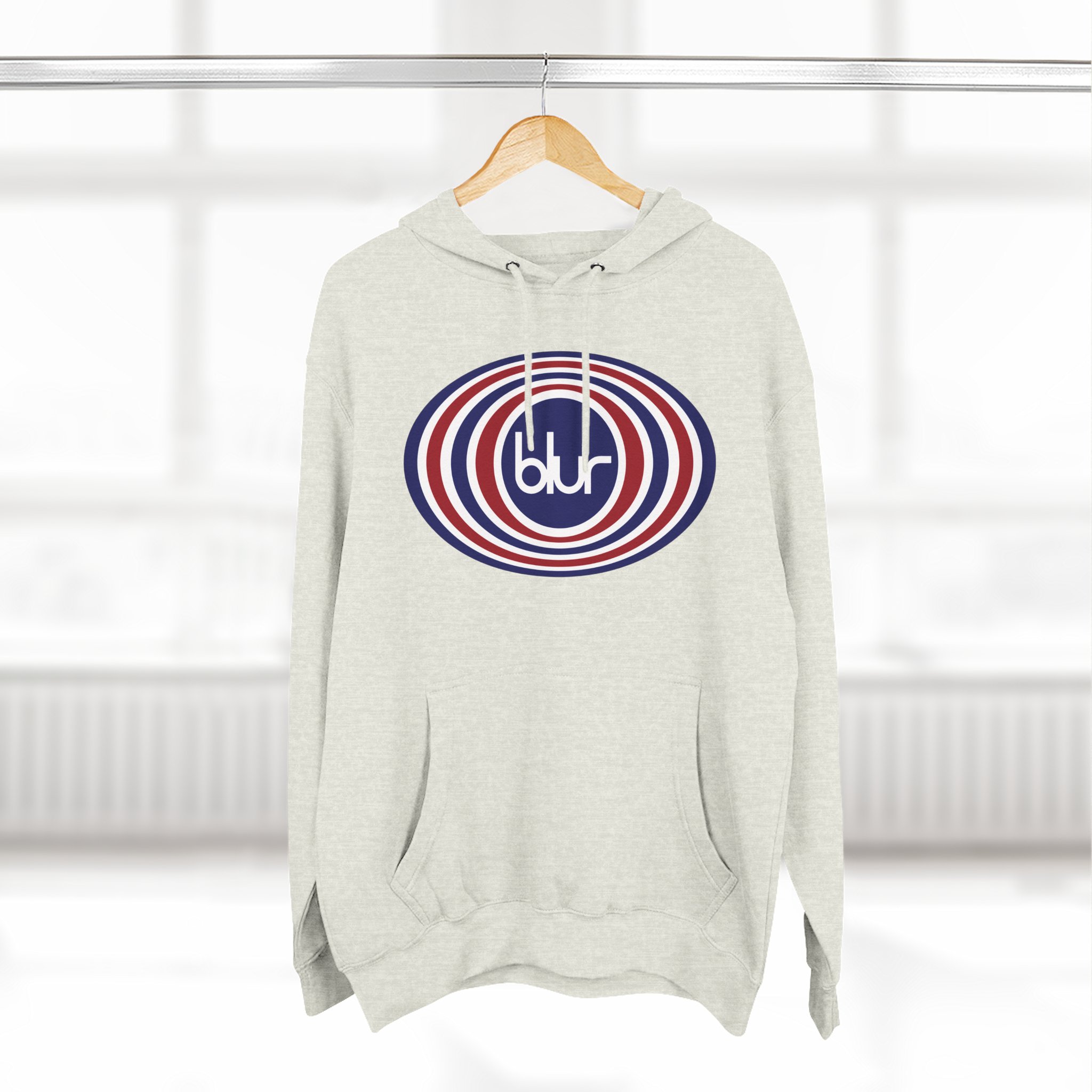 Blur Three-Panel Fleece Hoodie