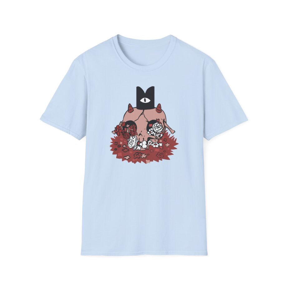 Cult of the Lamb Floral Skull Unisex Softstyle T-Shirt