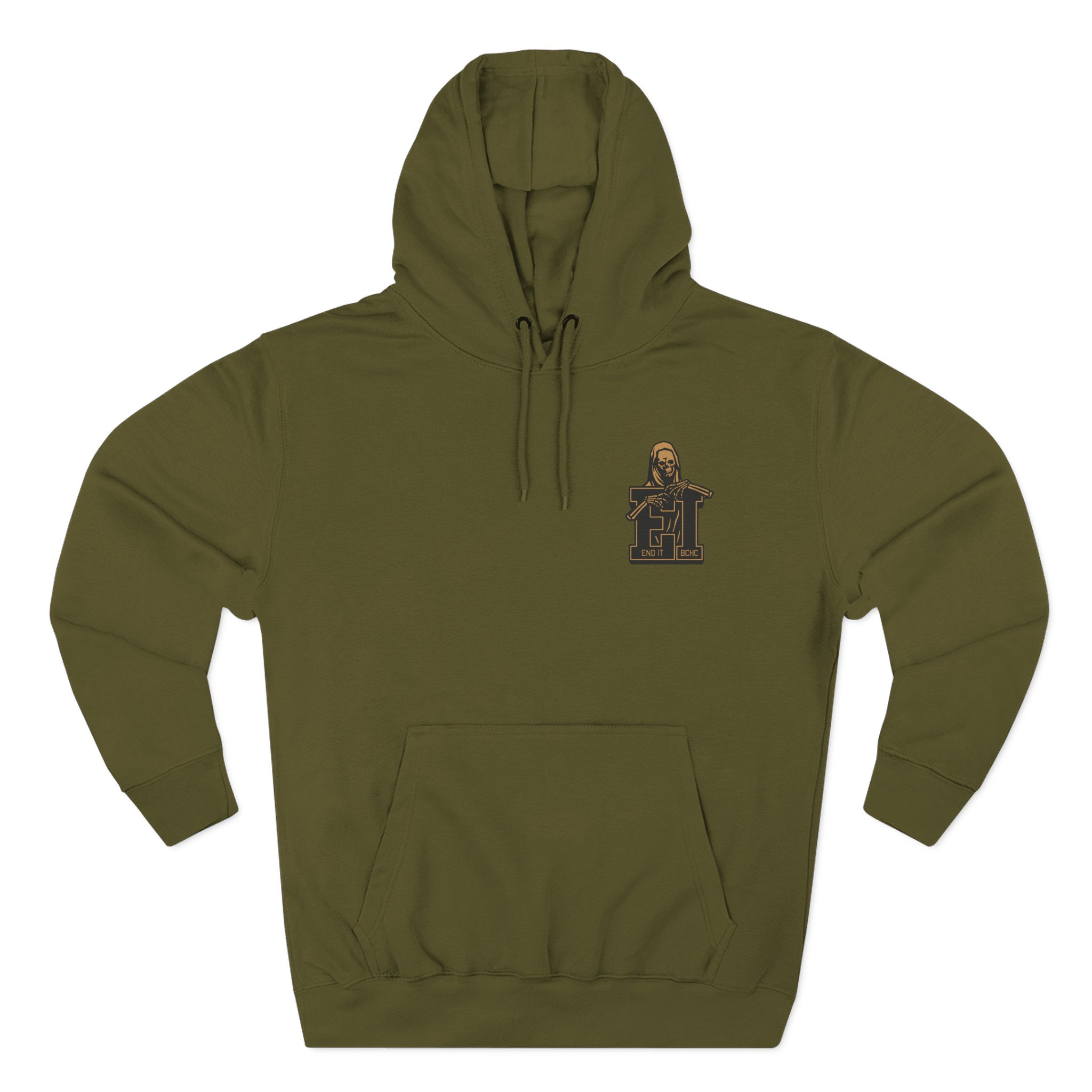 End It Bchc Reaper Emblem Three-Panel Fleece Hoodie