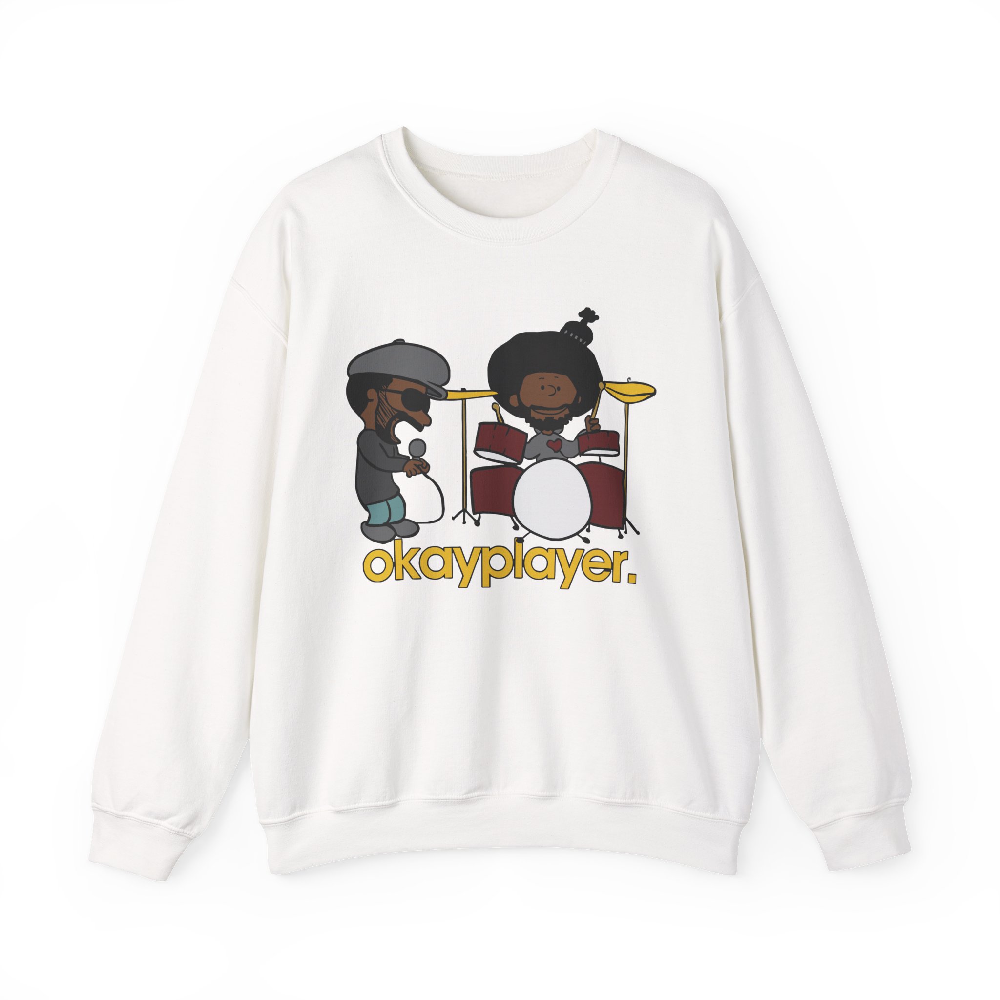 The Roots Black Thought & Questlove Okayplayer Unisex Heavy Blendâ„¢ Crewneck Sweatshirt