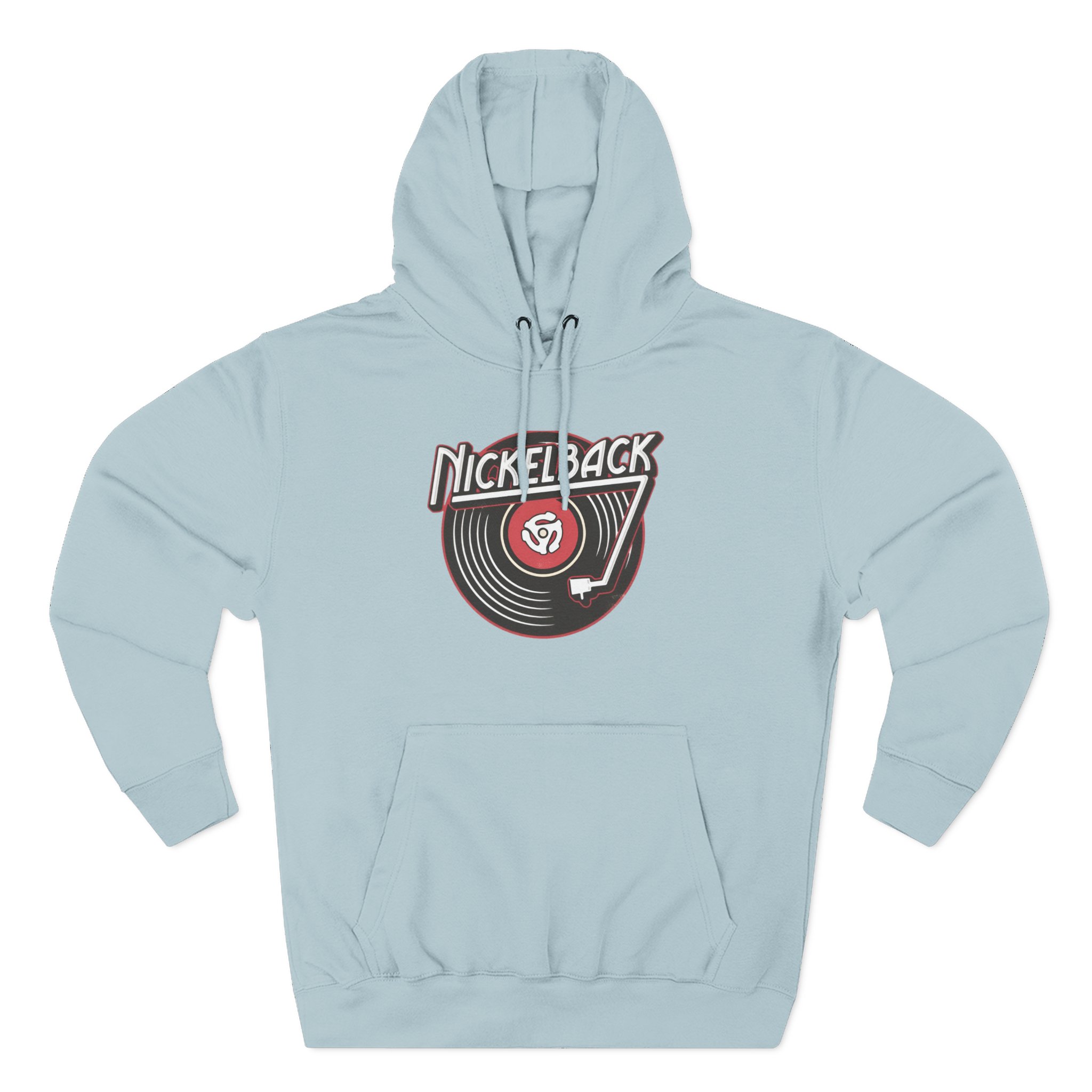 Nickelback Record Natural Ringer Three-Panel Fleece Hoodie
