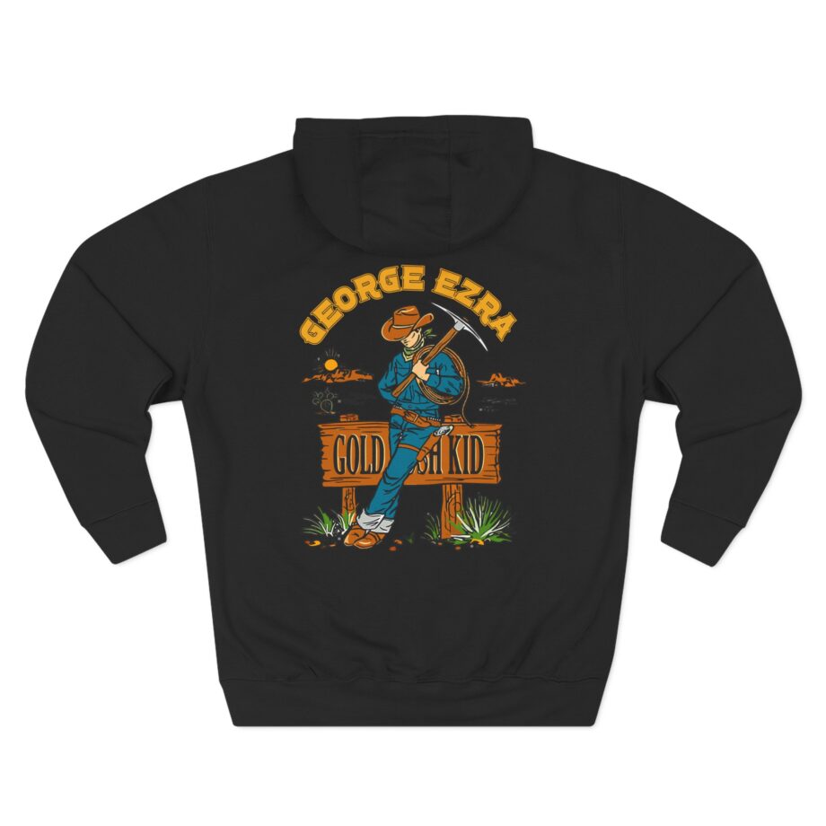 George Ezra Leaning Gold Rush Kid Three-Panel Fleece Hoodie