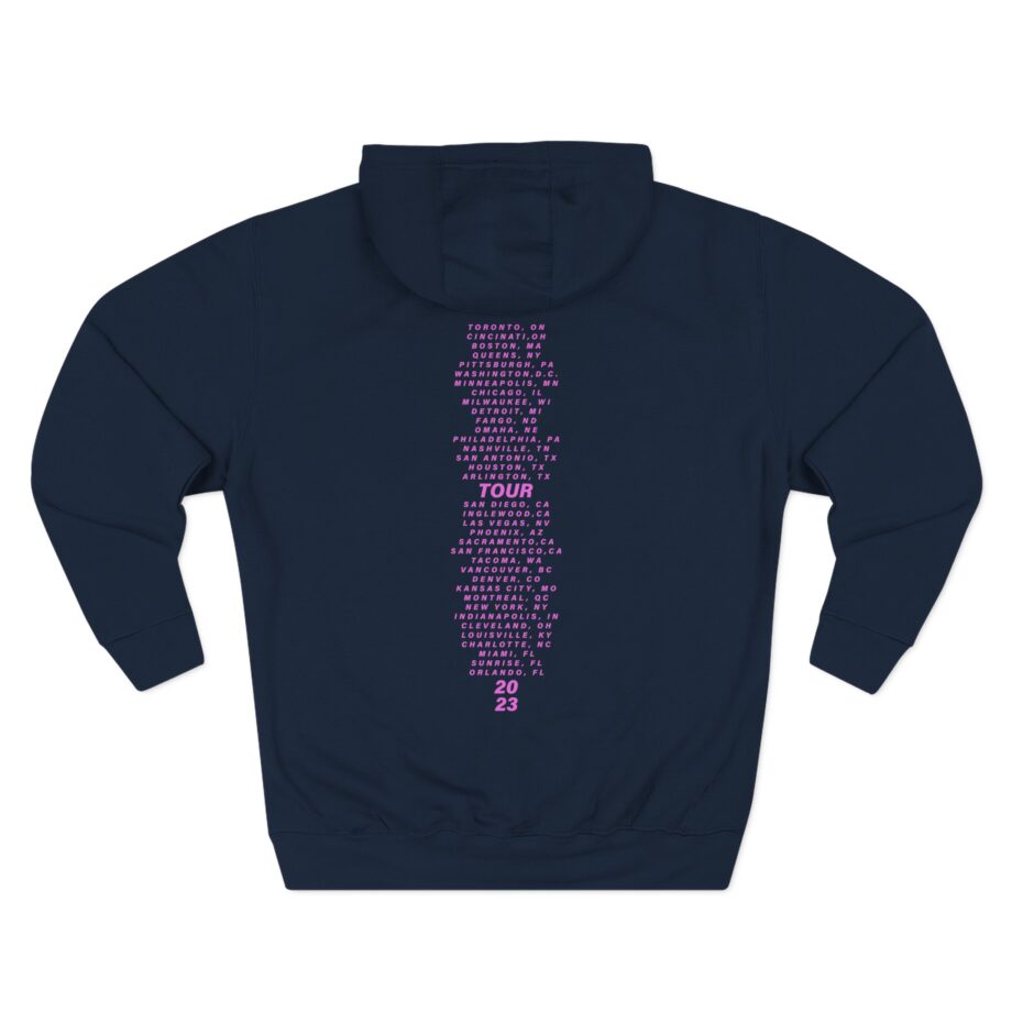 Pink Trustfall Praise Three-Panel Fleece Hoodie