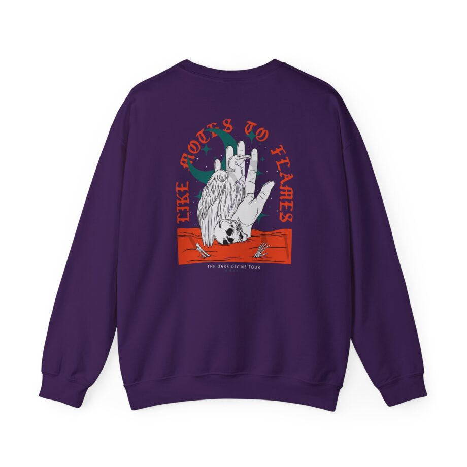 Like Moths to Flames the Dark Divine Tour Unisex Heavy Blend™ Crewneck Sweatshirt
