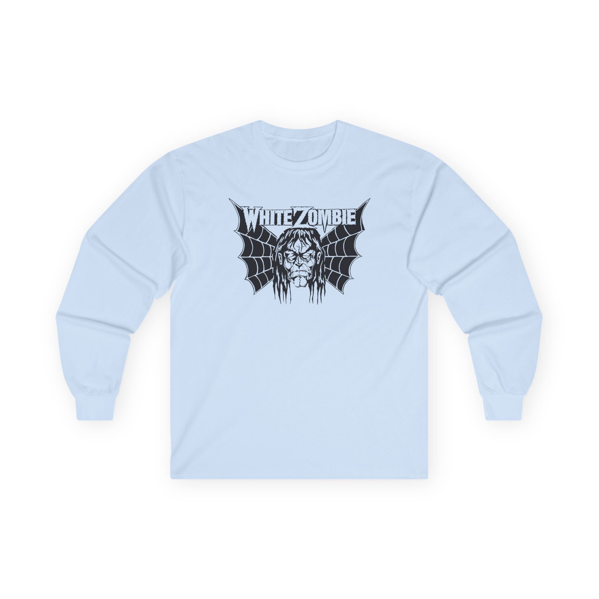 White Zombie Bat Face Unisex Ultra Cotton Long Sleeve Tee