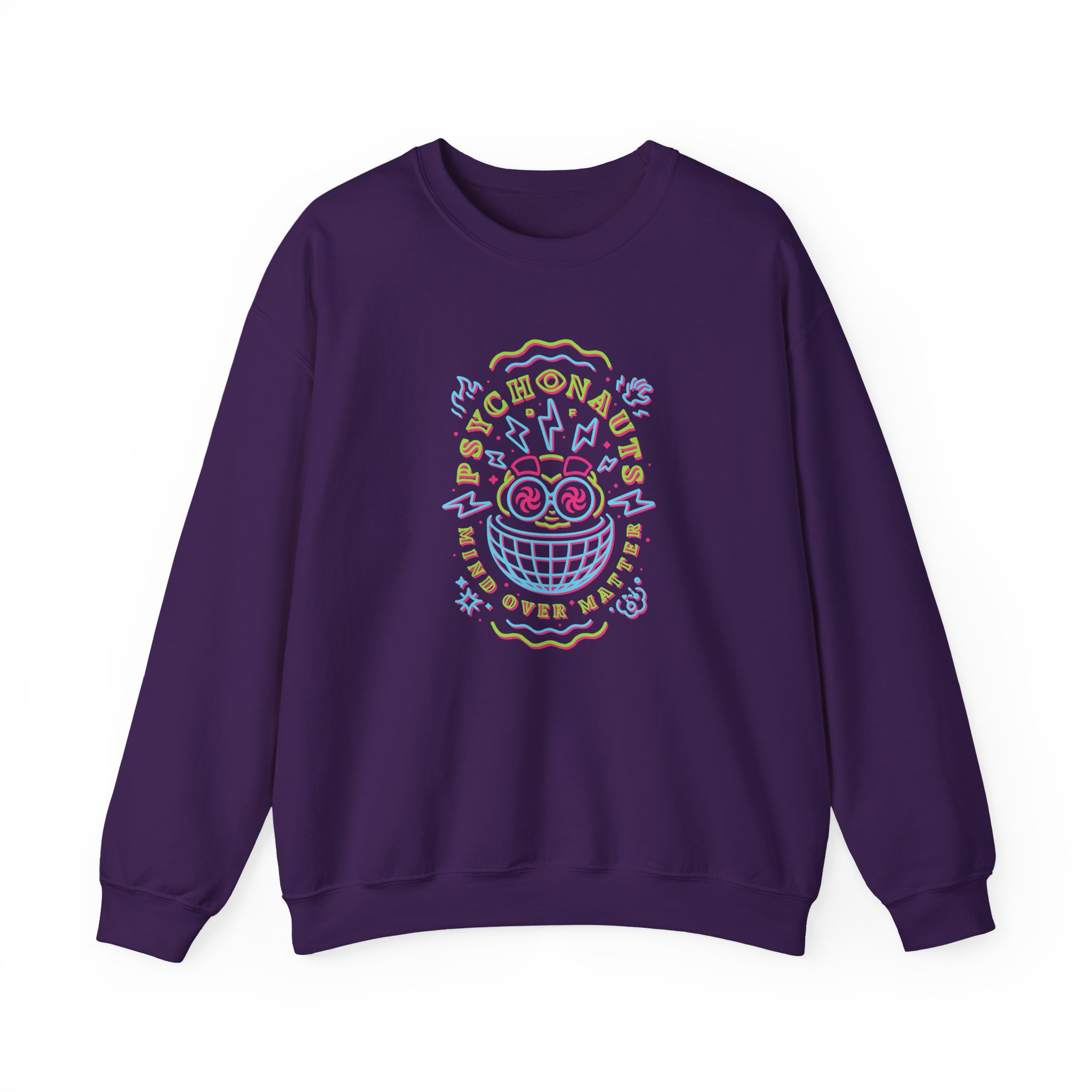 Double Fine Mind Over Matter Unisex Heavy Blendâ„¢ Crewneck Sweatshirt