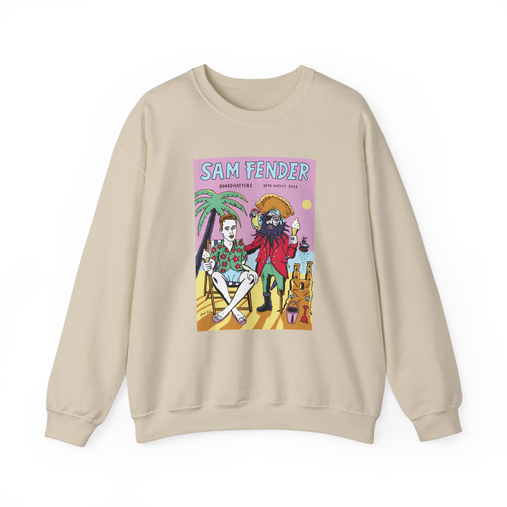 Sam Fender Beach Pirate Unisex Heavy Blendâ„¢ Crewneck Sweatshirt