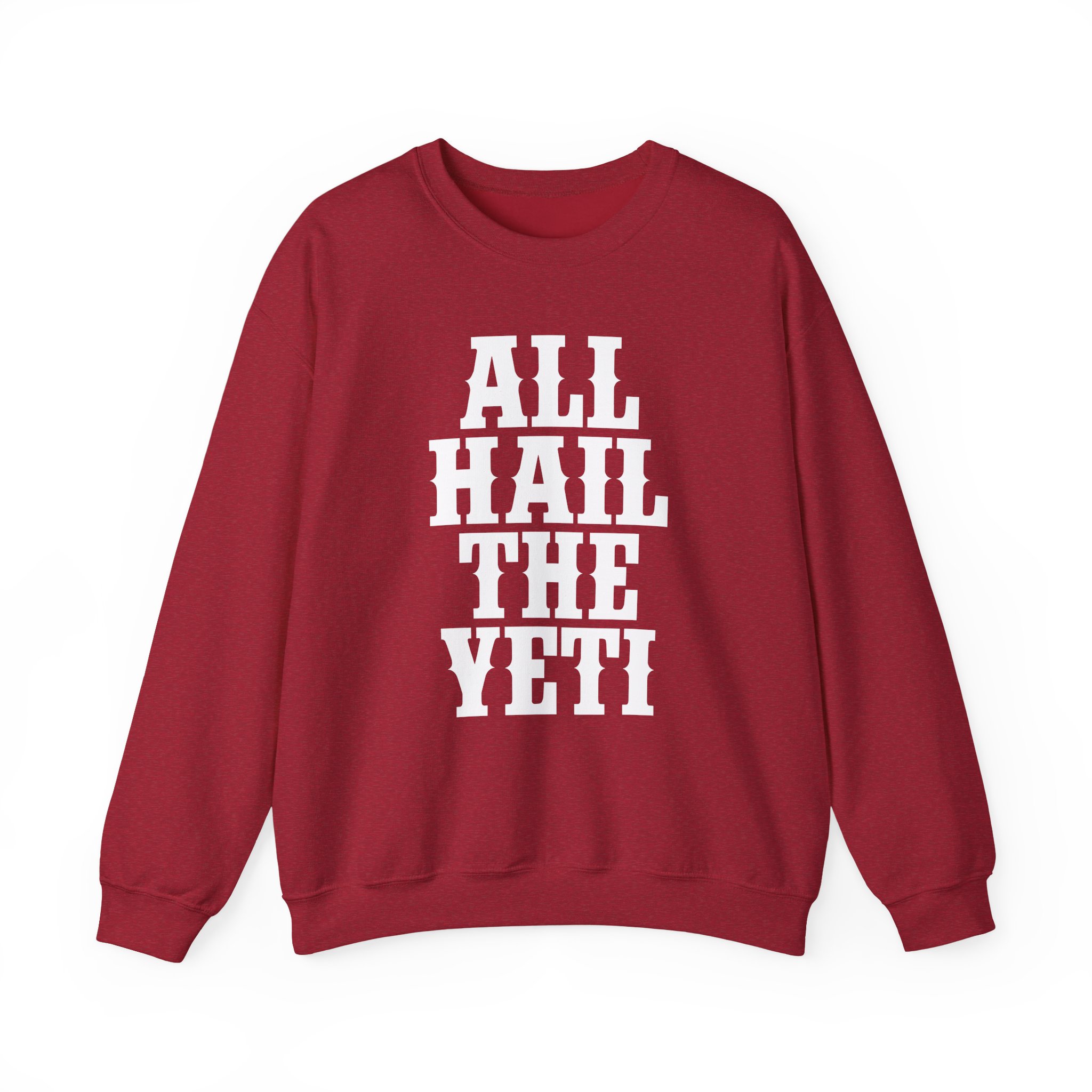 All Hail the Yeti Logo Unisex Heavy Blendâ„¢ Crewneck Sweatshirt