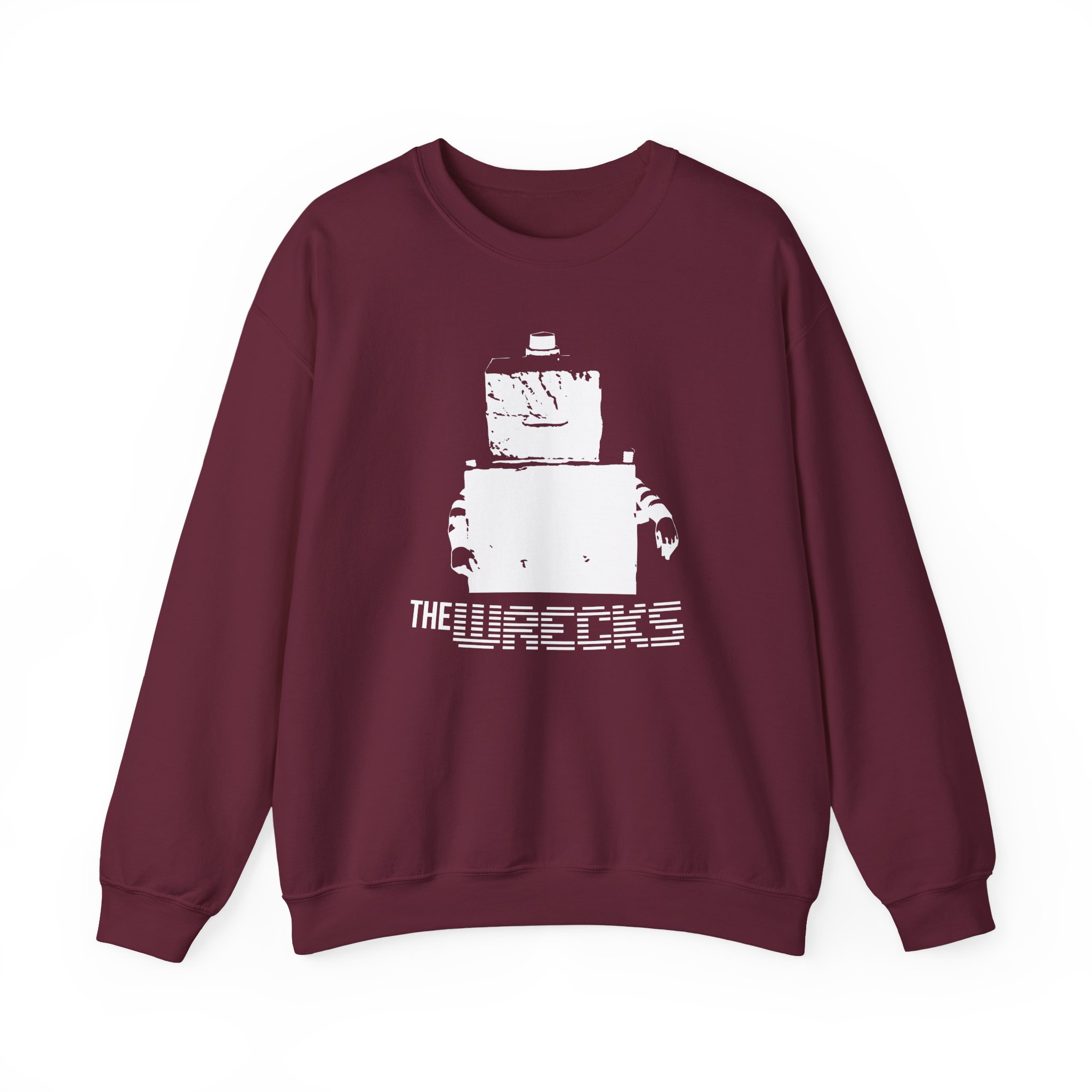 The Wrecks Robot Unisex Heavy Blendâ„¢ Crewneck Sweatshirt