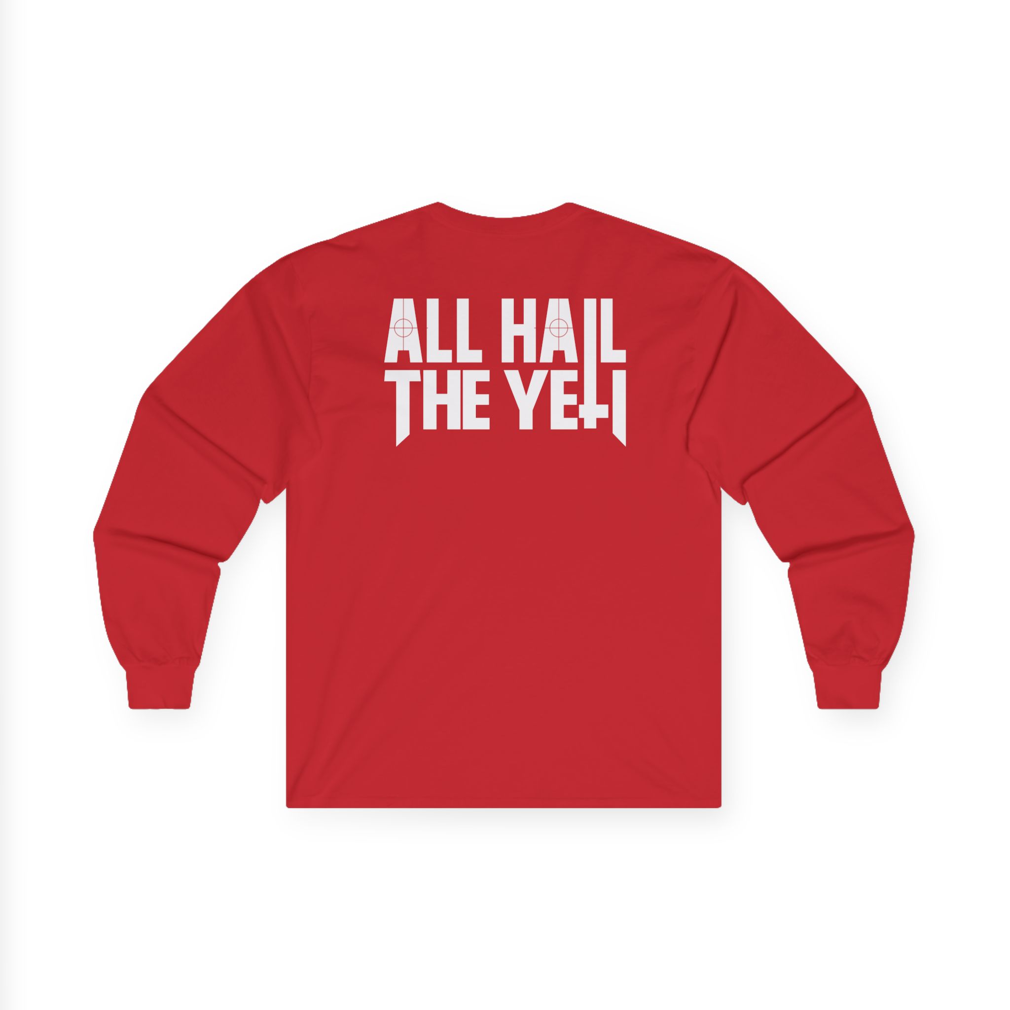 All Hail the Yeti Side Logo Unisex Ultra Cotton Long Sleeve Tee
