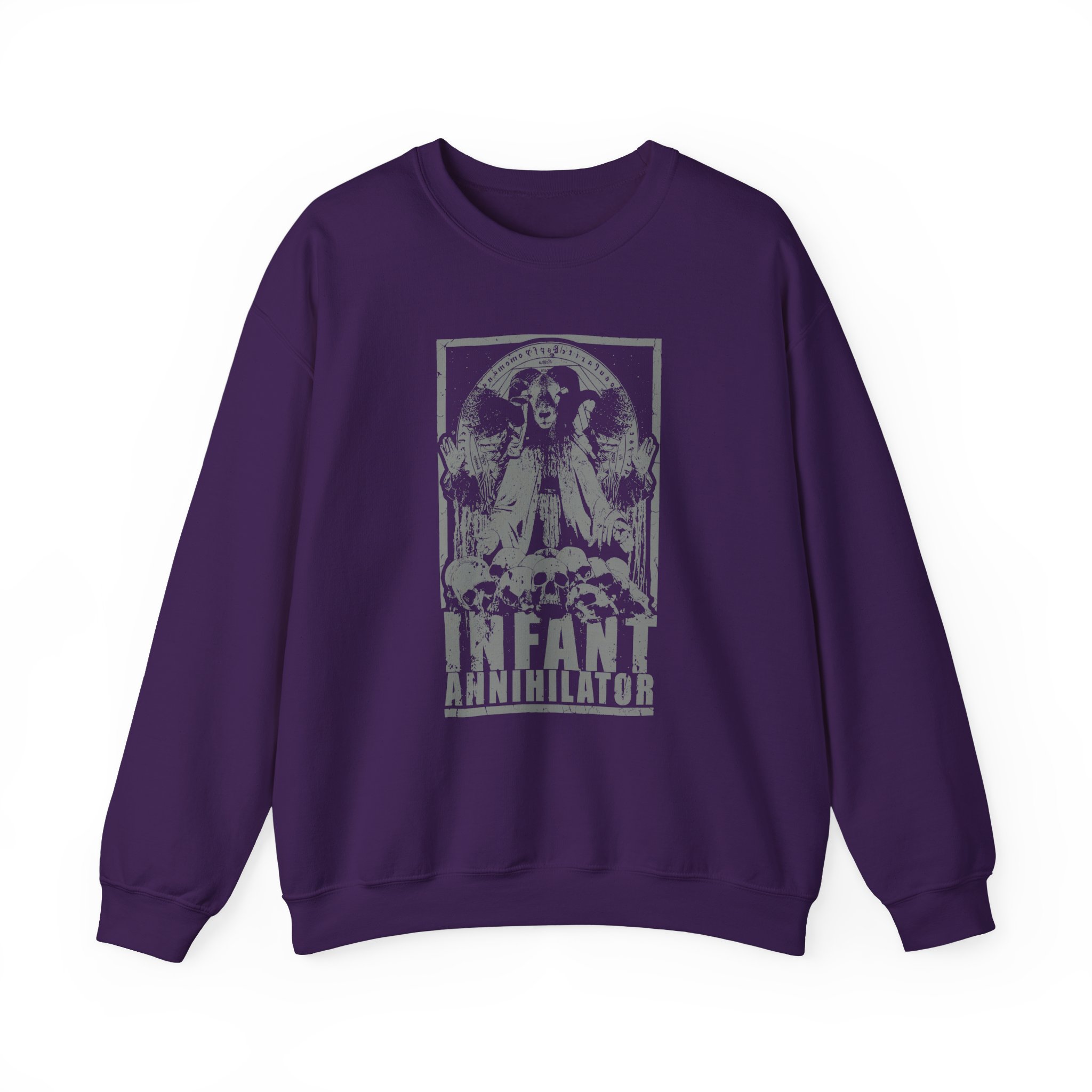 Infant Annihilator Goat Lord Skulls Unisex Heavy Blendâ„¢ Crewneck Sweatshirt