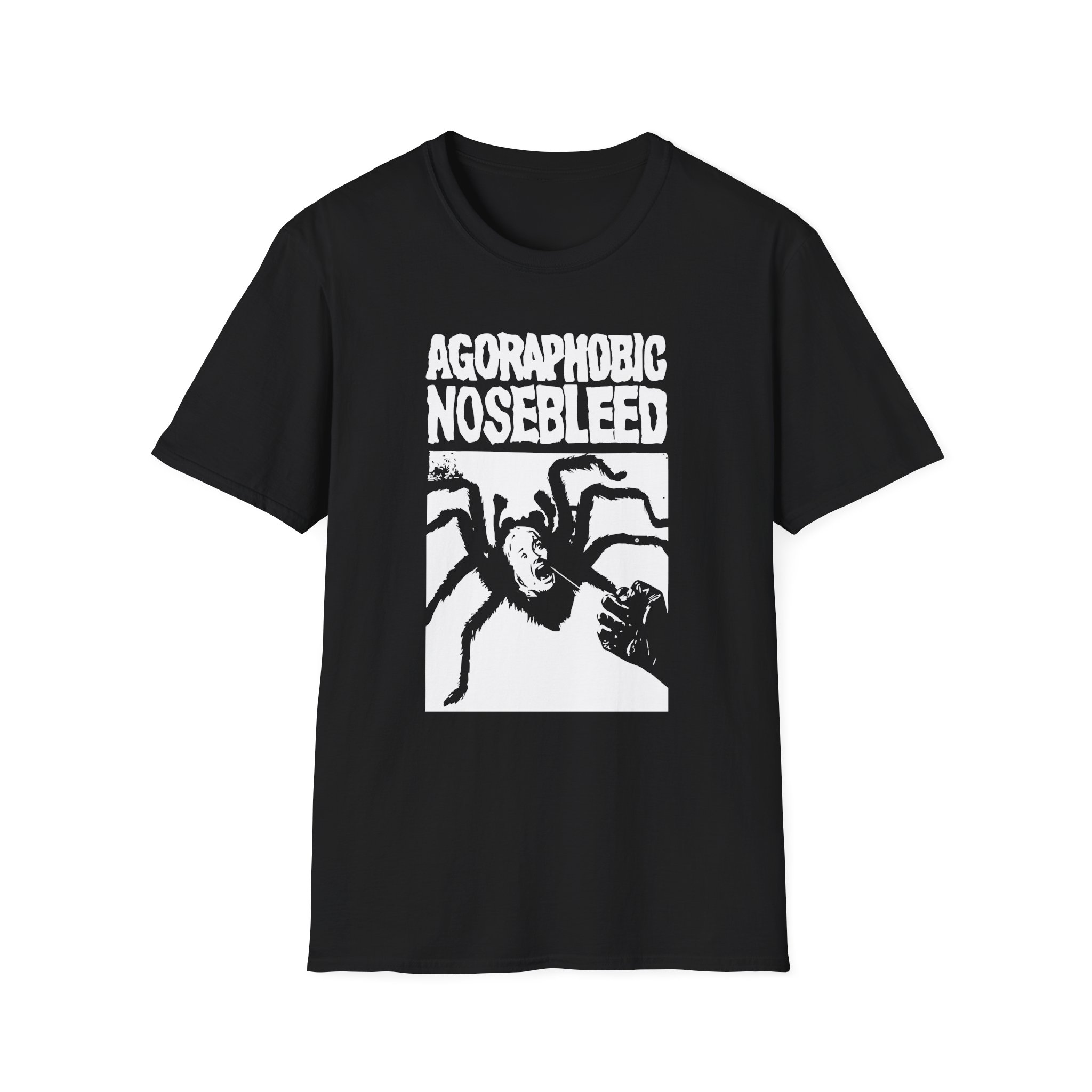 Agoraphobic Nosebleed Spider Unisex Softstyle T-Shirt