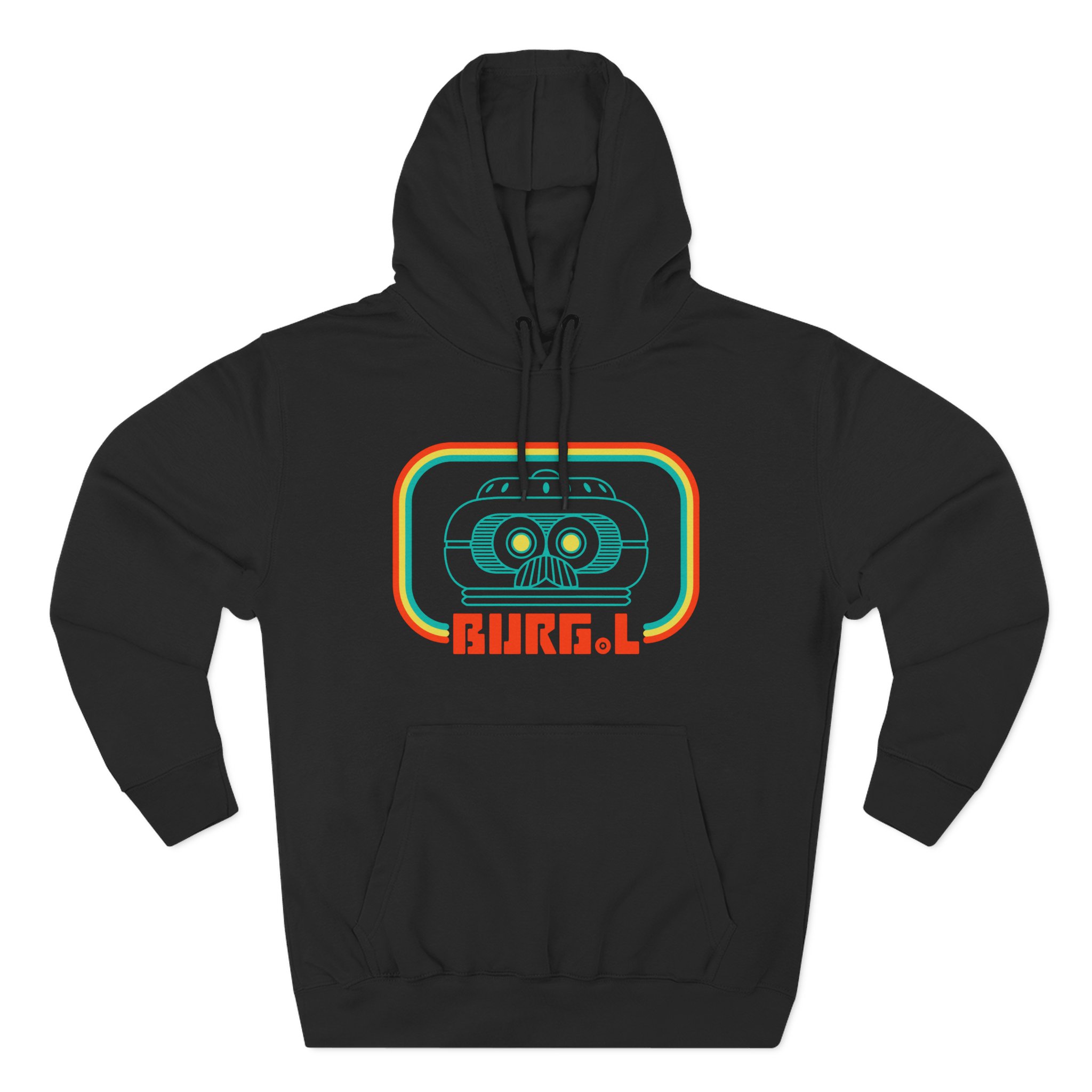 Grounded Burg.l Three-Panel Fleece Hoodie