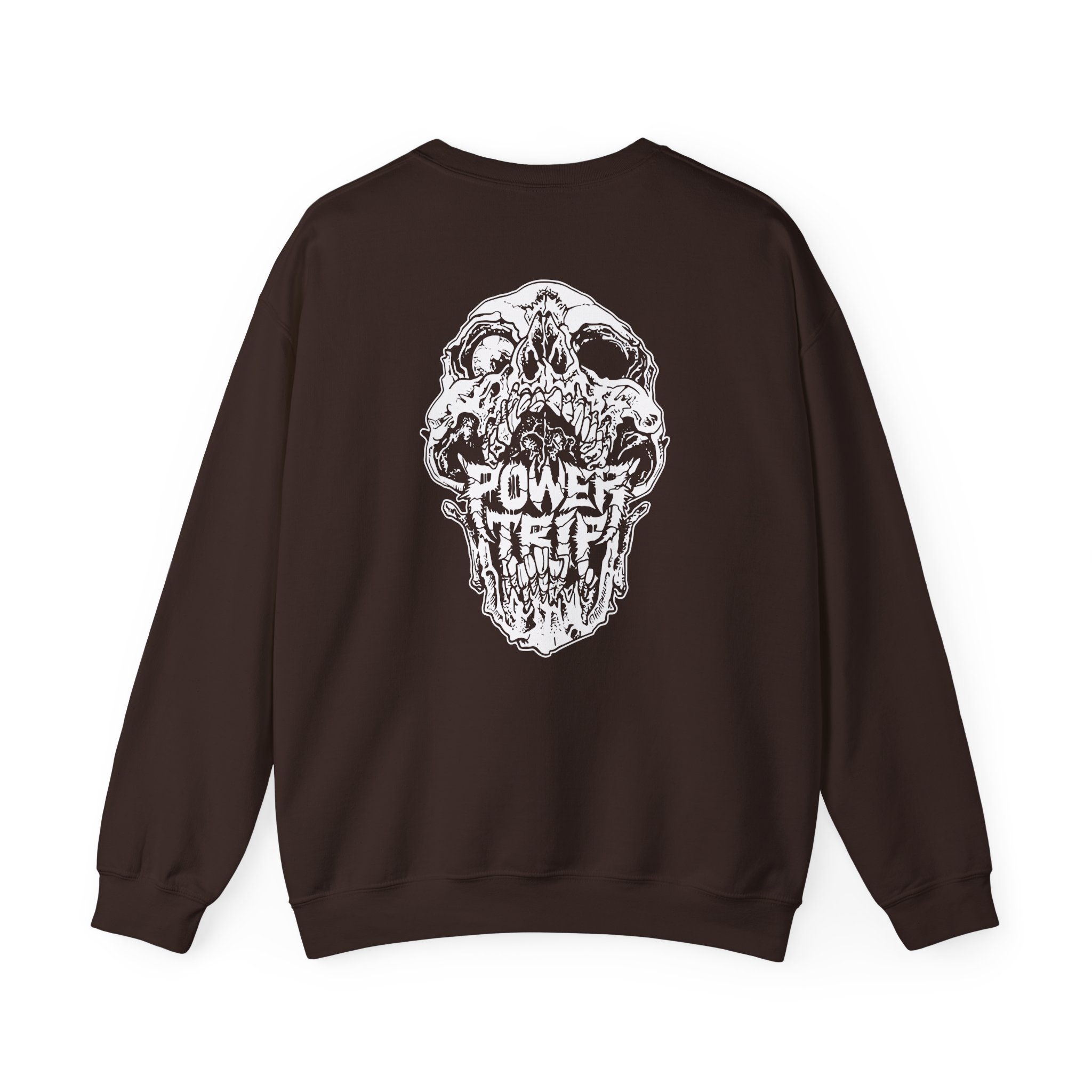 Power Trip Skull Unisex Heavy Blendâ„¢ Crewneck Sweatshirt