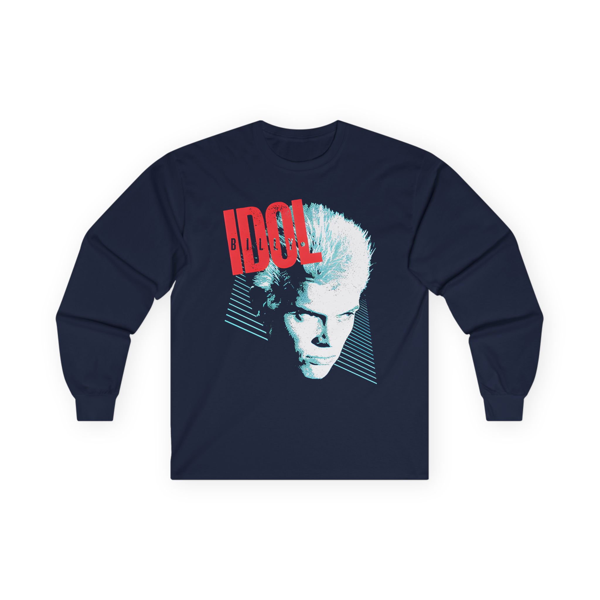 Billy Idol Face Stripes Unisex Ultra Cotton Long Sleeve Tee