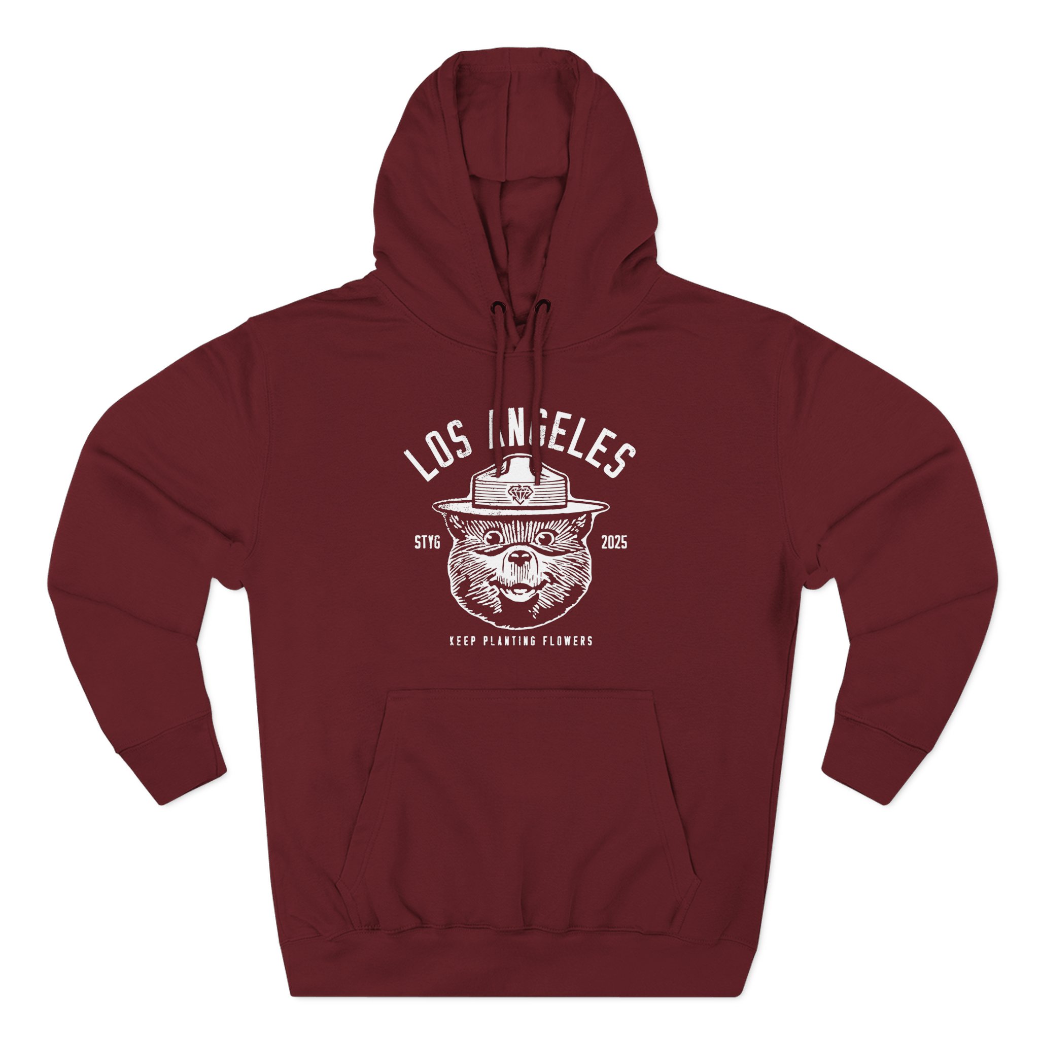 Stick to Your Guns Keep Planting Flowers Los Angeles Three-Panel Fleece Hoodie