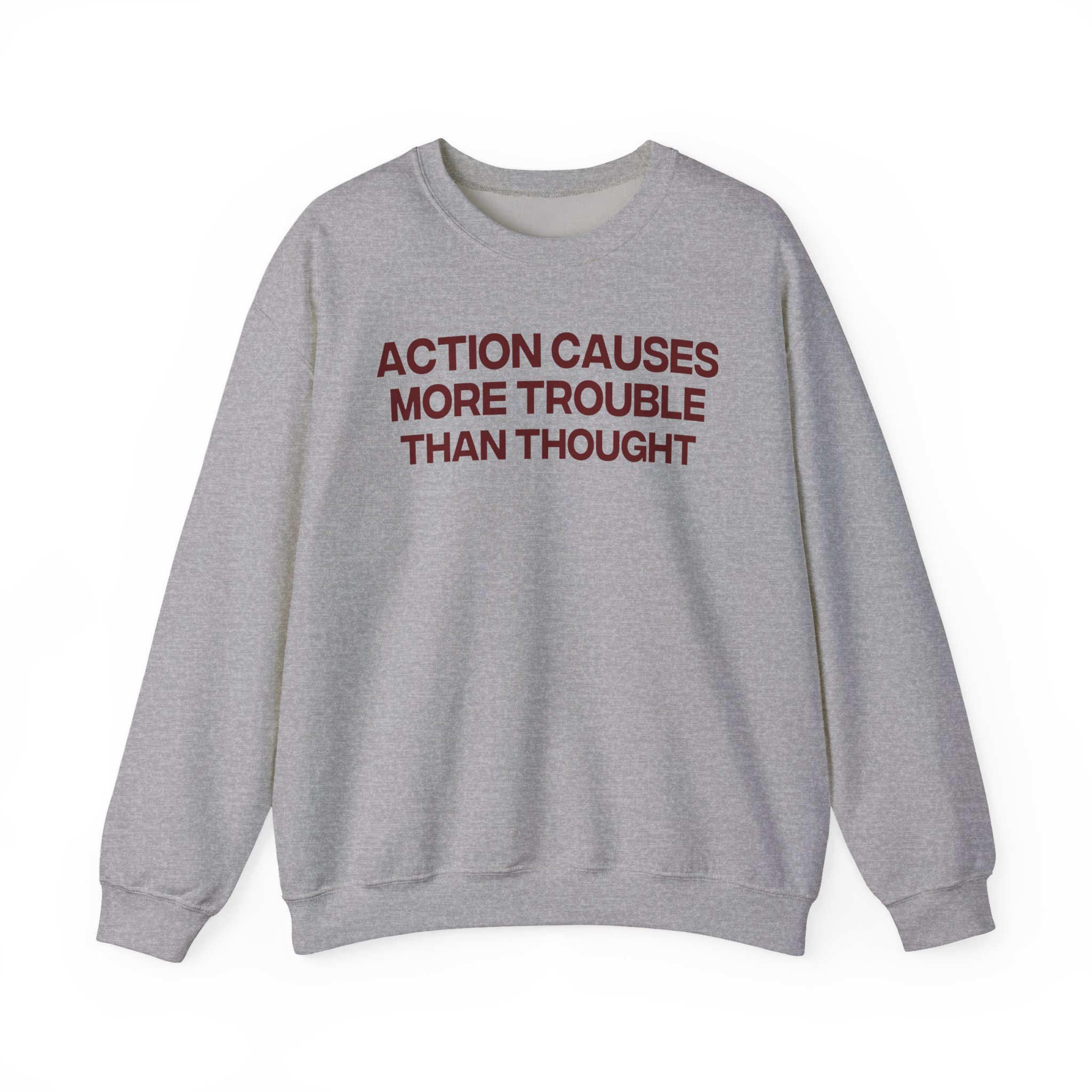 Jenny Holzer Action Causes More Trouble Than Thought Unisex Heavy Blendâ„¢ Crewneck Sweatshirt