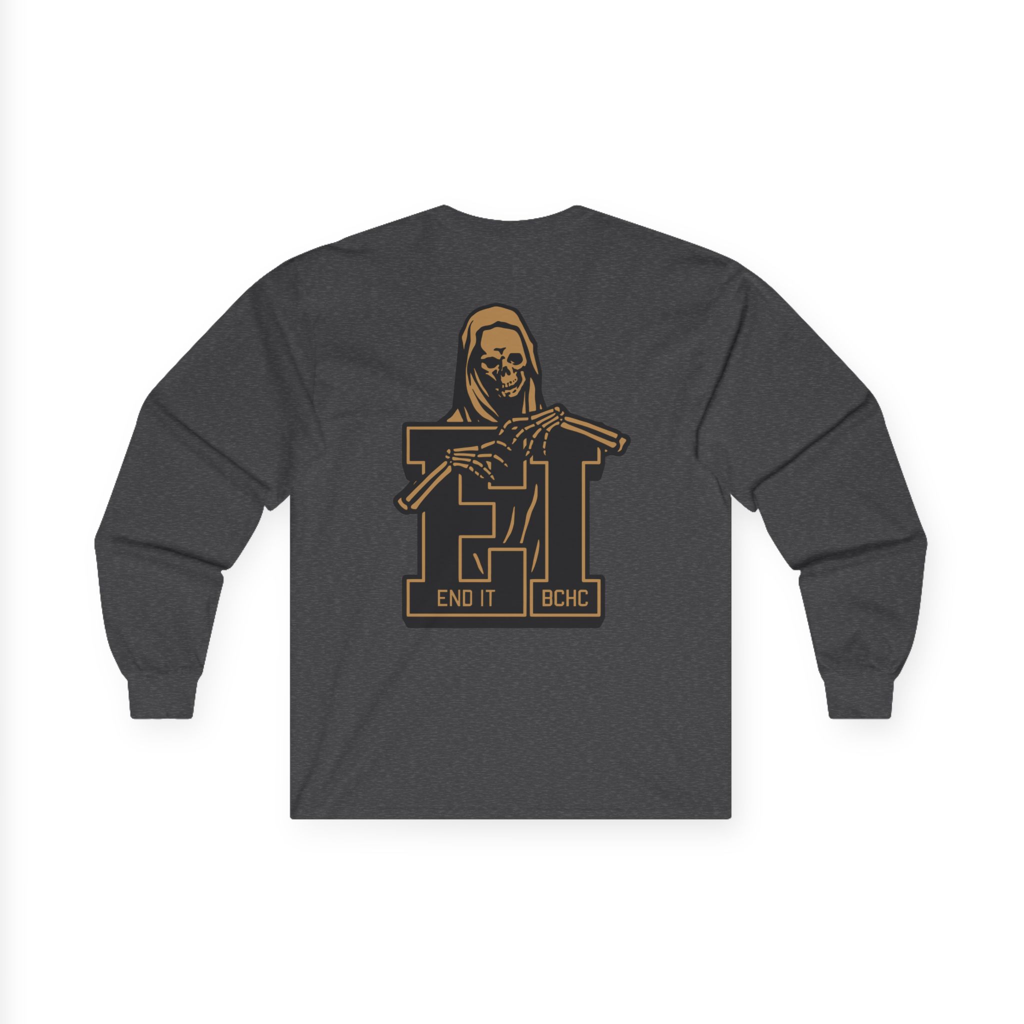 End It Bchc Reaper Emblem Unisex Ultra Cotton Long Sleeve Tee