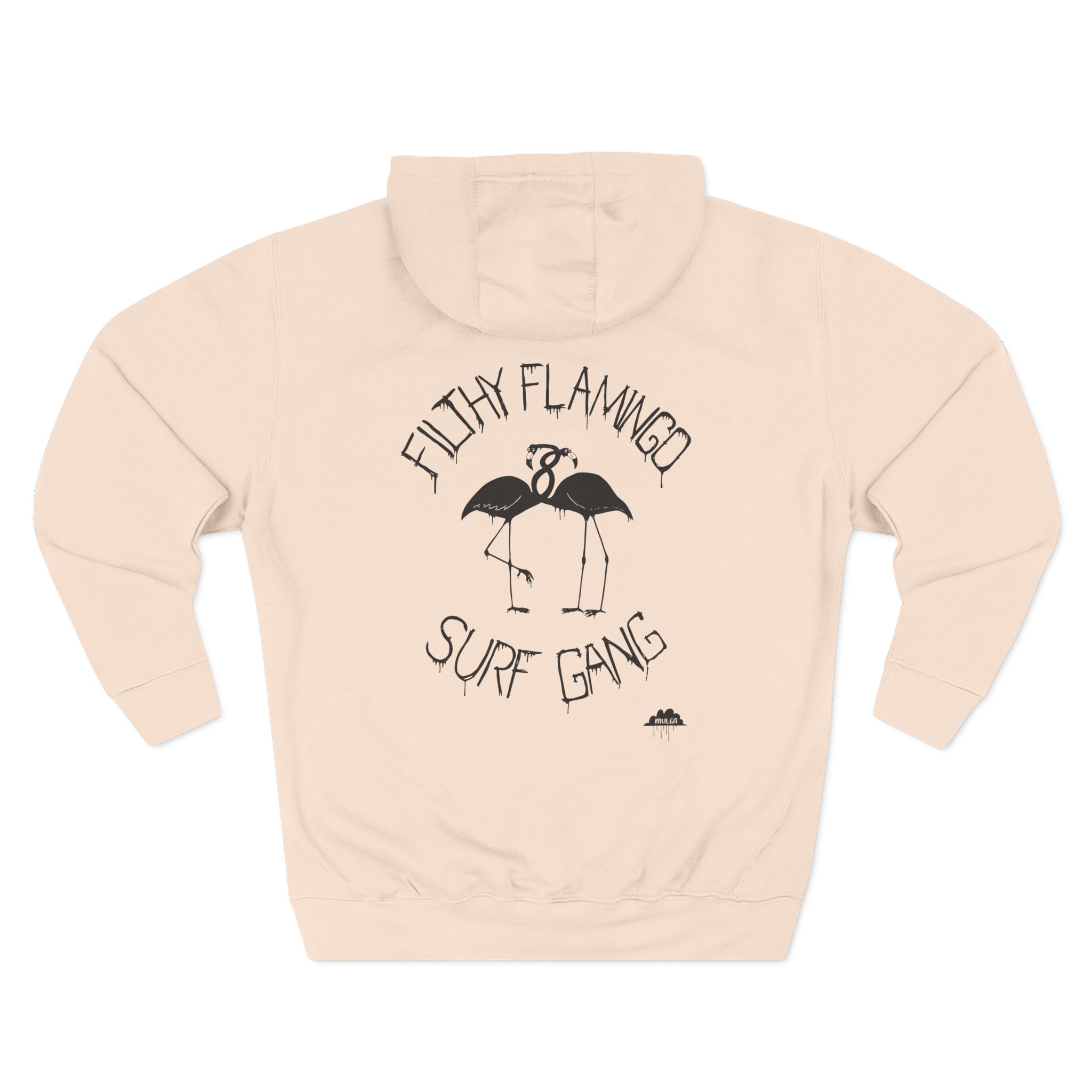 Surf Gang Filthy Flamingo Three-Panel Fleece Hoodie