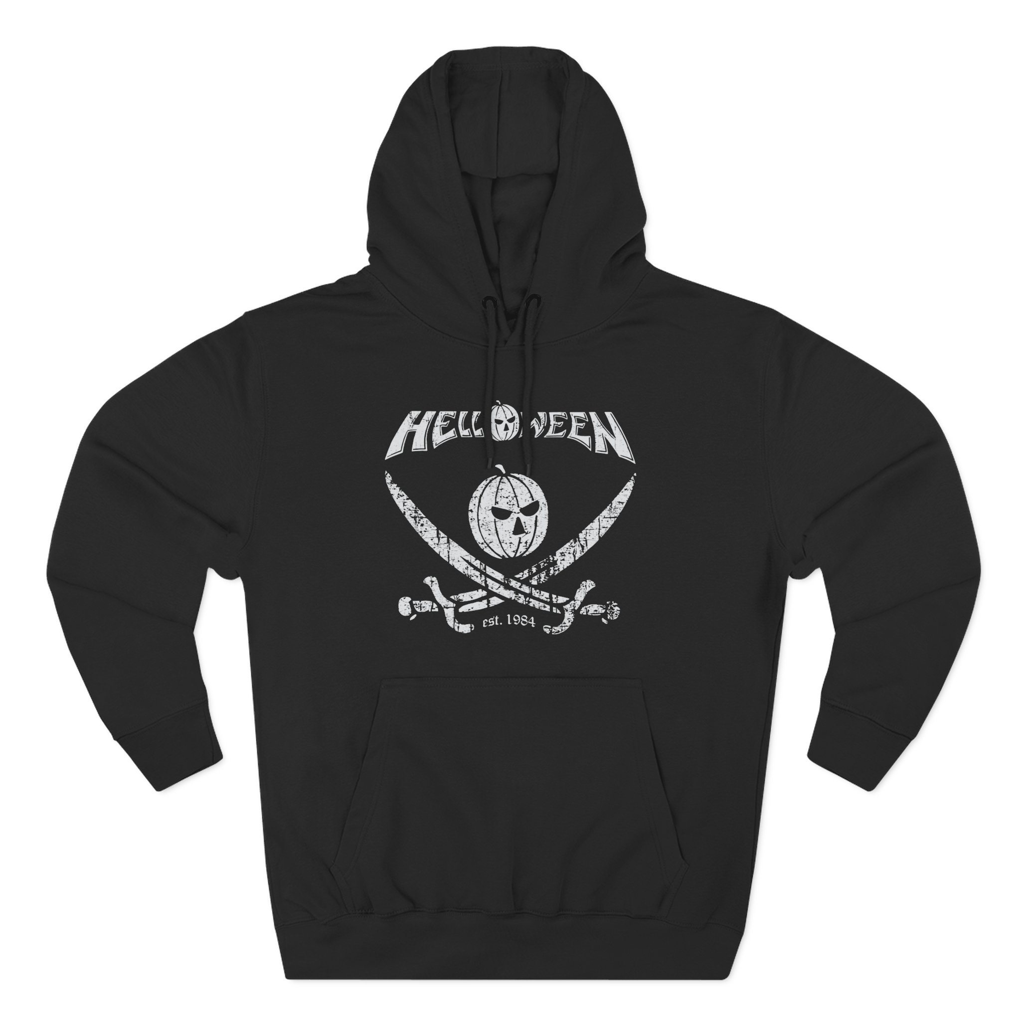 Helloween Pirate Pumpkin Three-Panel Fleece Hoodie