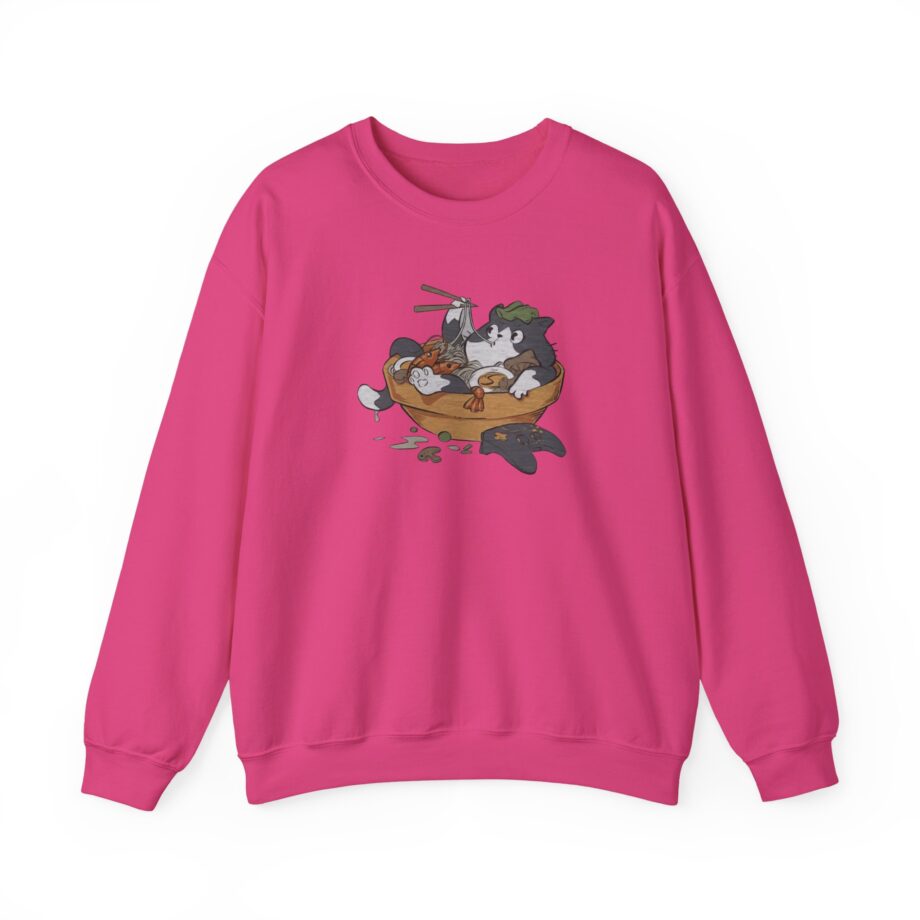Lirik Ramen Cat Unisex Heavy Blend™ Crewneck Sweatshirt