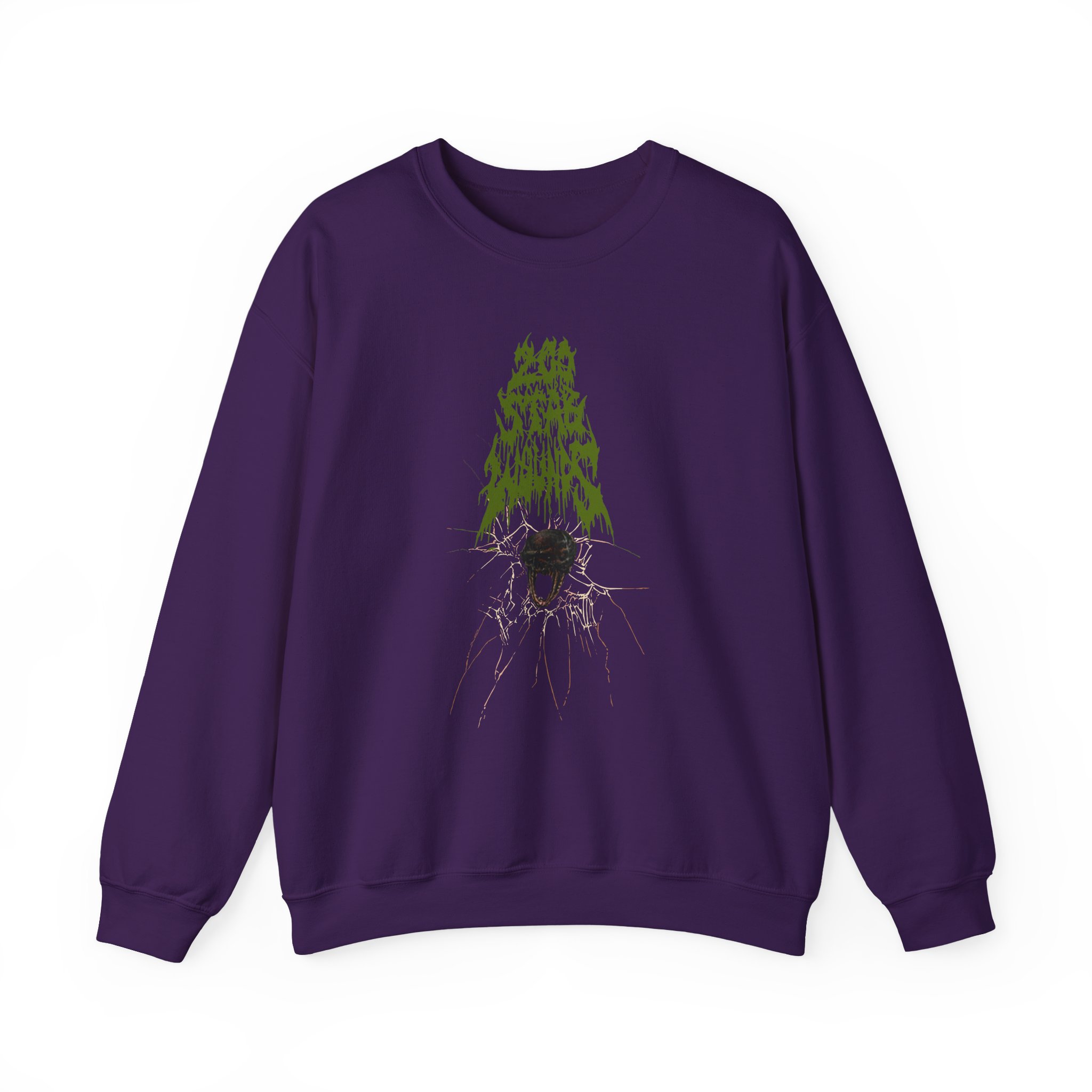 200 Stab Wounds Spider Skull Unisex Heavy Blendâ„¢ Crewneck Sweatshirt