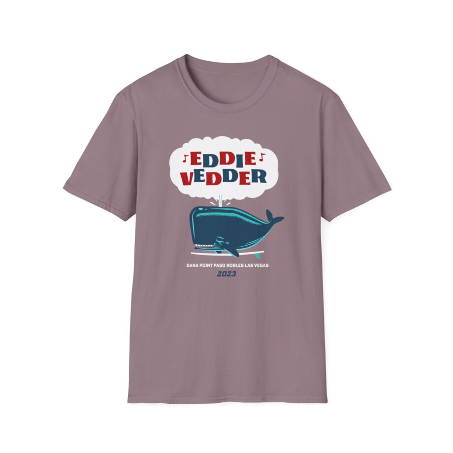 Eddie Vedder Whale Unisex Softstyle T-Shirt