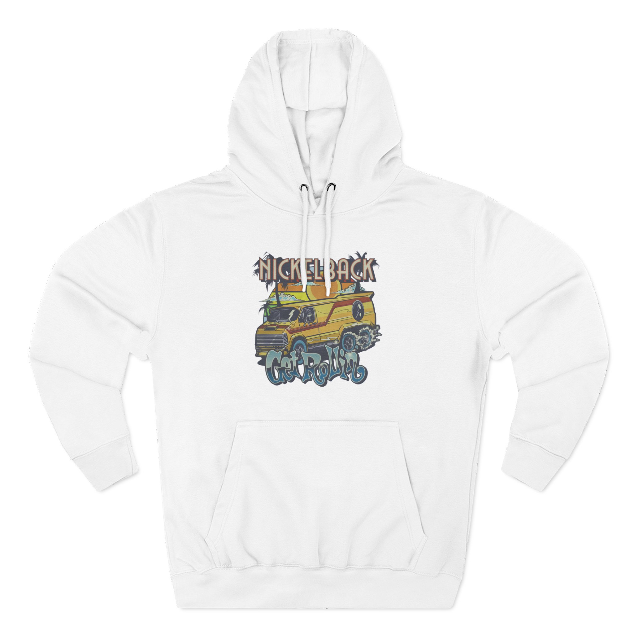Nickelback Get Rollin Cover Three-Panel Fleece Hoodie