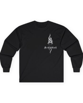 Overkill Scorched Stretched Logo Unisex Ultra Cotton Long Sleeve Tee