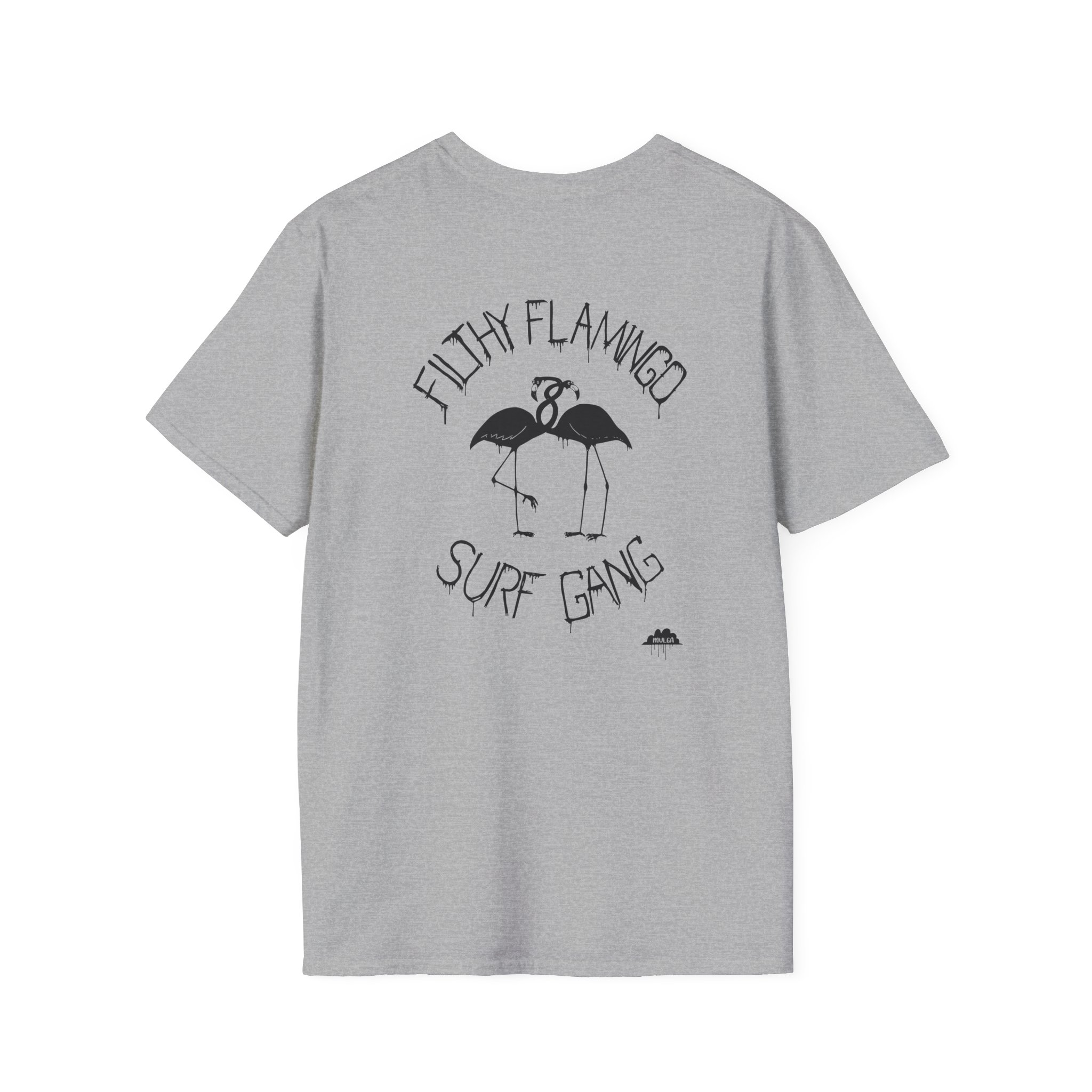 Surf Gang Filthy Flamingo Unisex Softstyle T-Shirt
