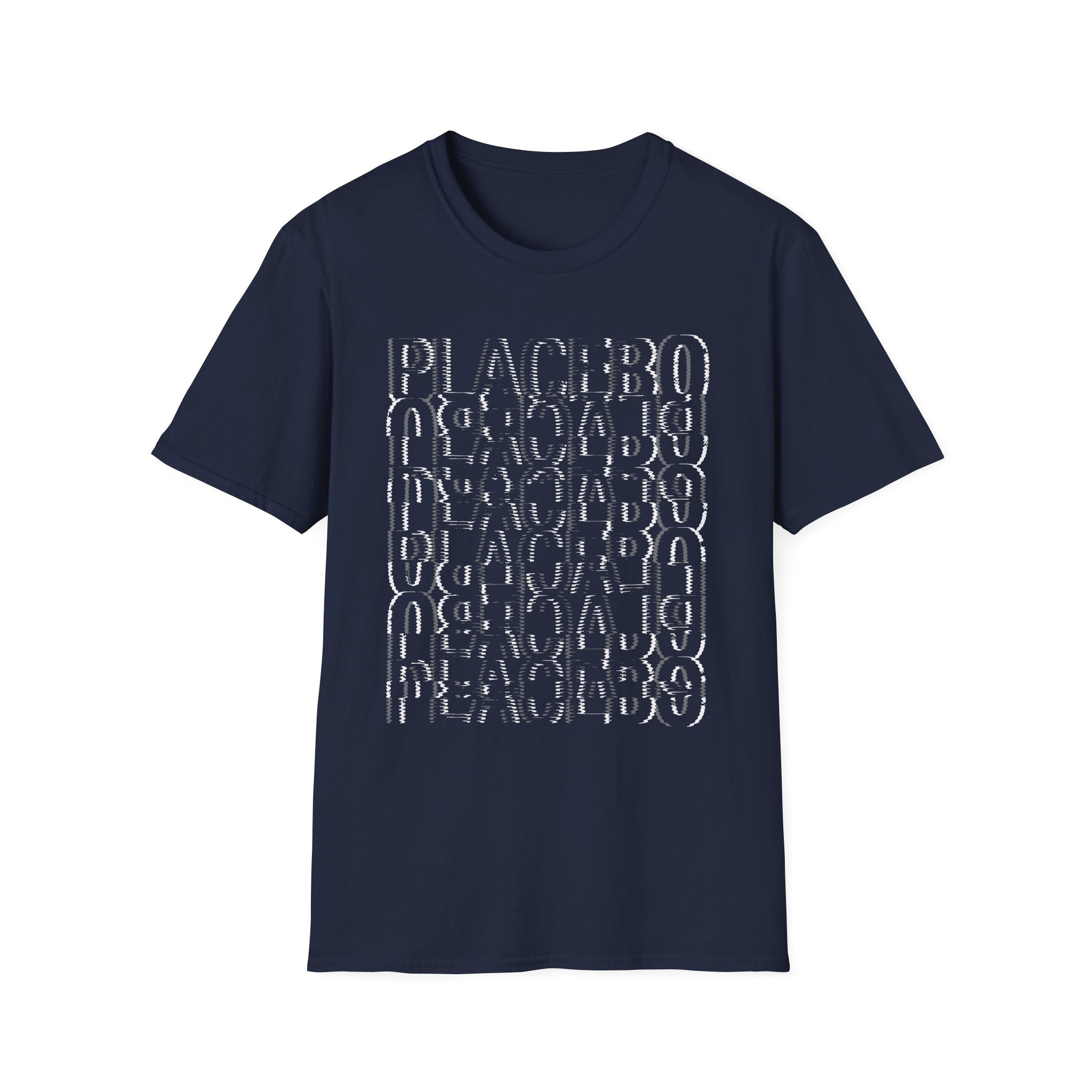 Placebo Black & White Glitch Unisex Softstyle T-Shirt