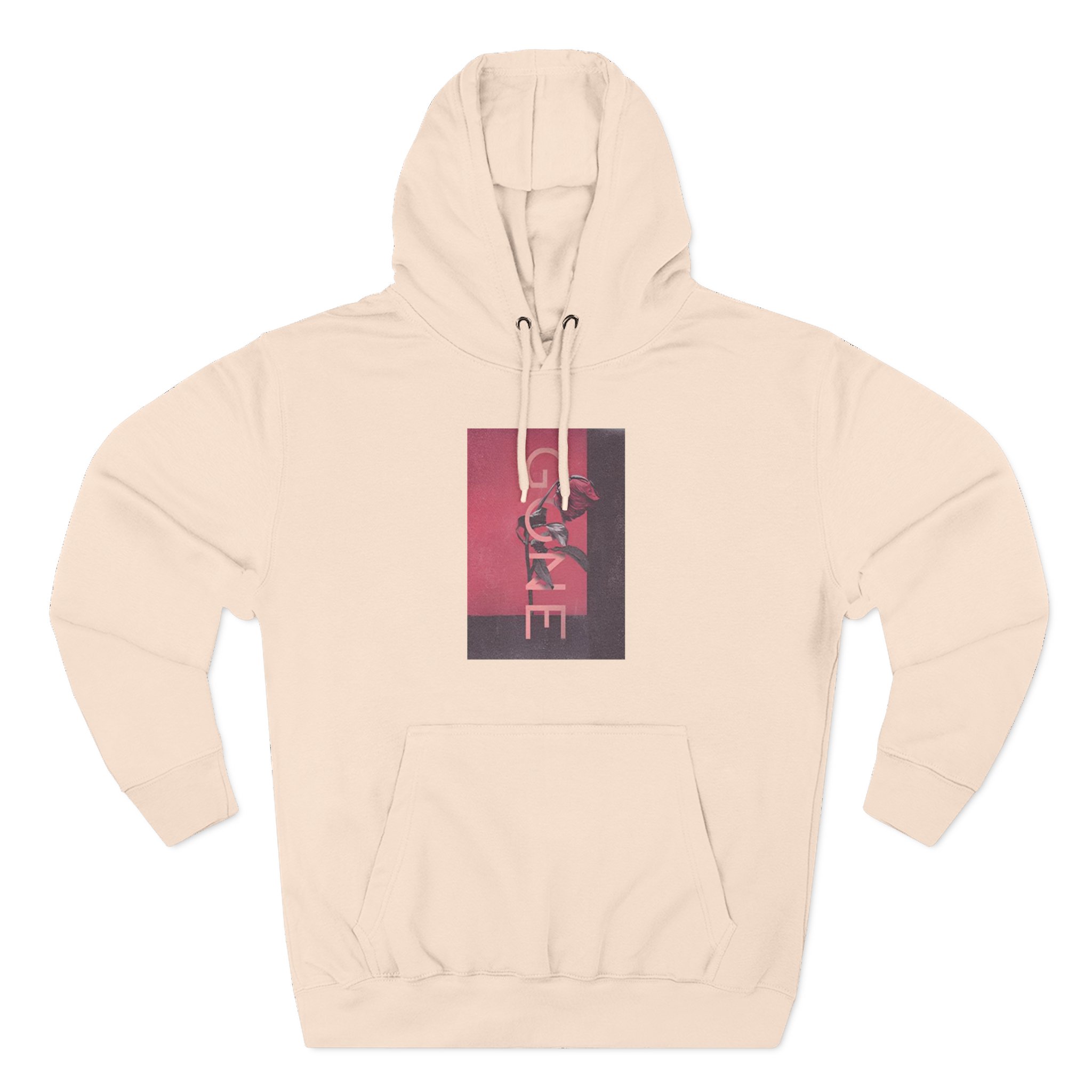 B Rose Three-Panel Fleece Hoodie