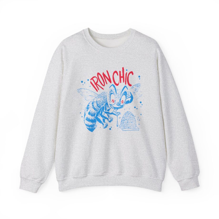 Iron Chic Bee Unisex Heavy Blend Crewneck Sweatshirt
